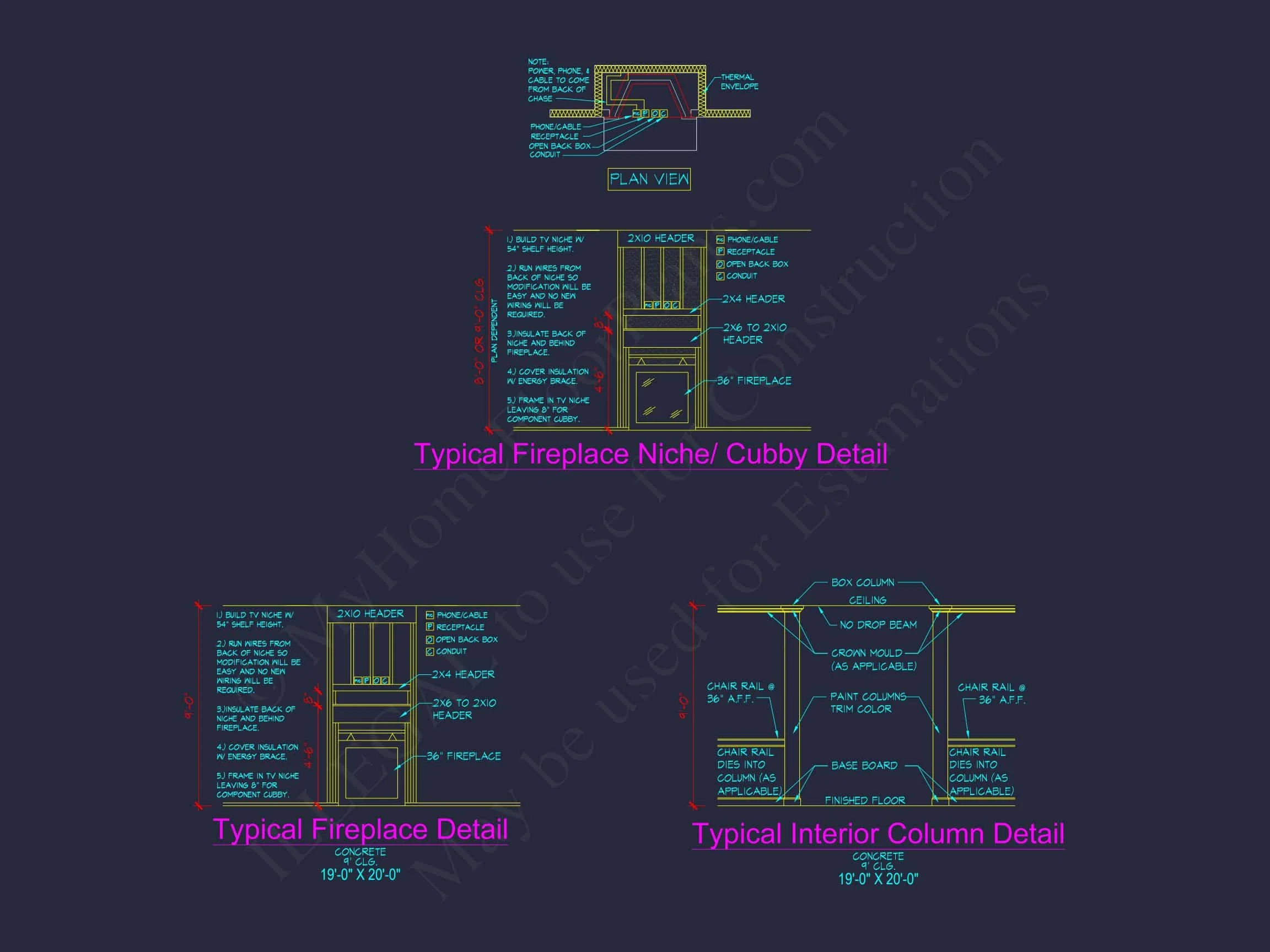 Spacious house Plan with CAD Designs and Blueprint Details