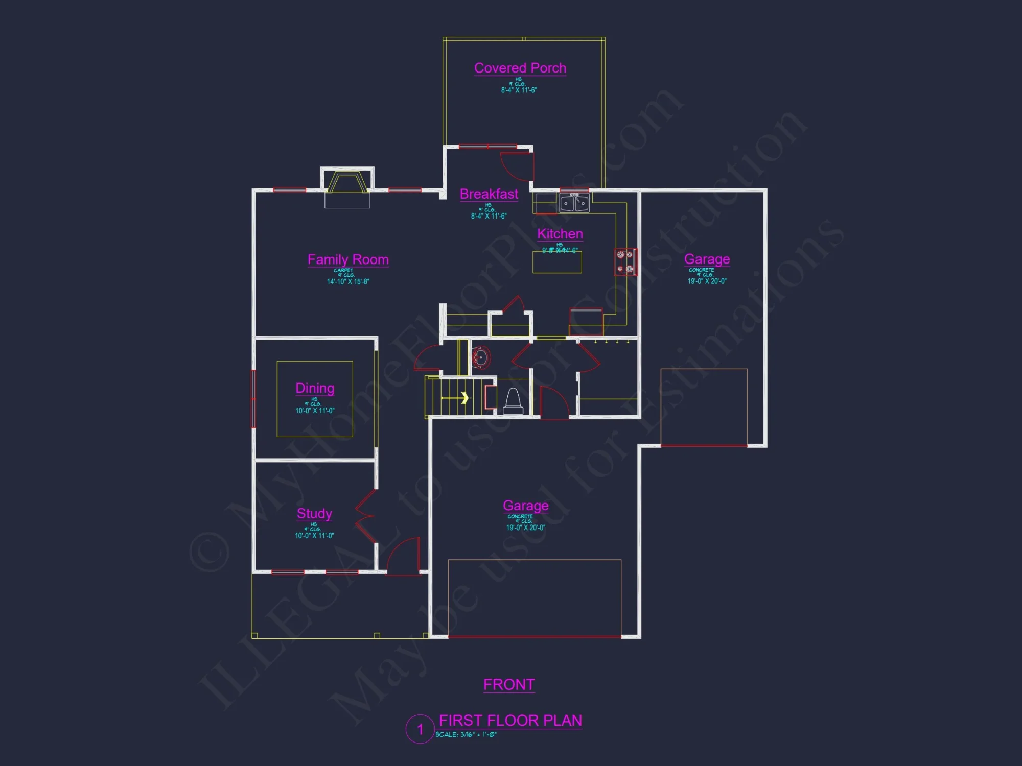 Spacious house Plan with CAD Designs and Blueprint Details