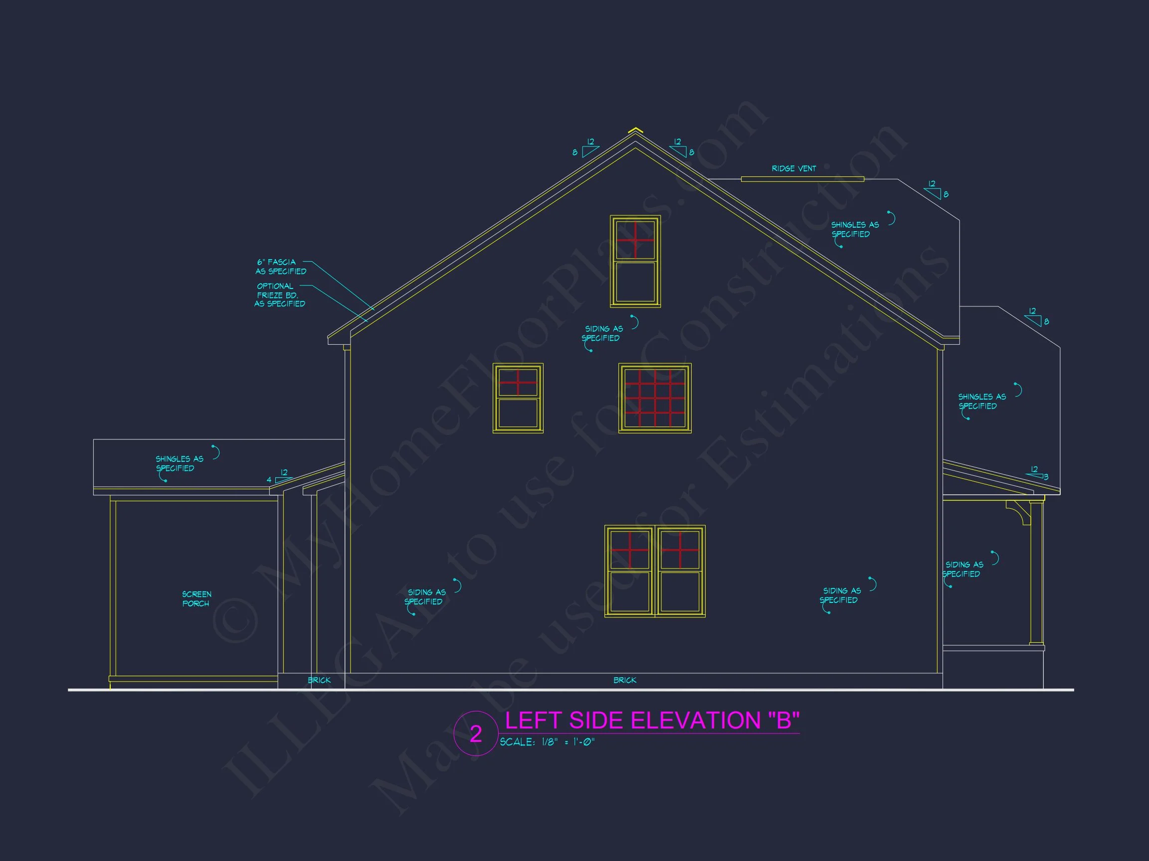 Spacious house Plan with CAD Designs and Blueprint Details