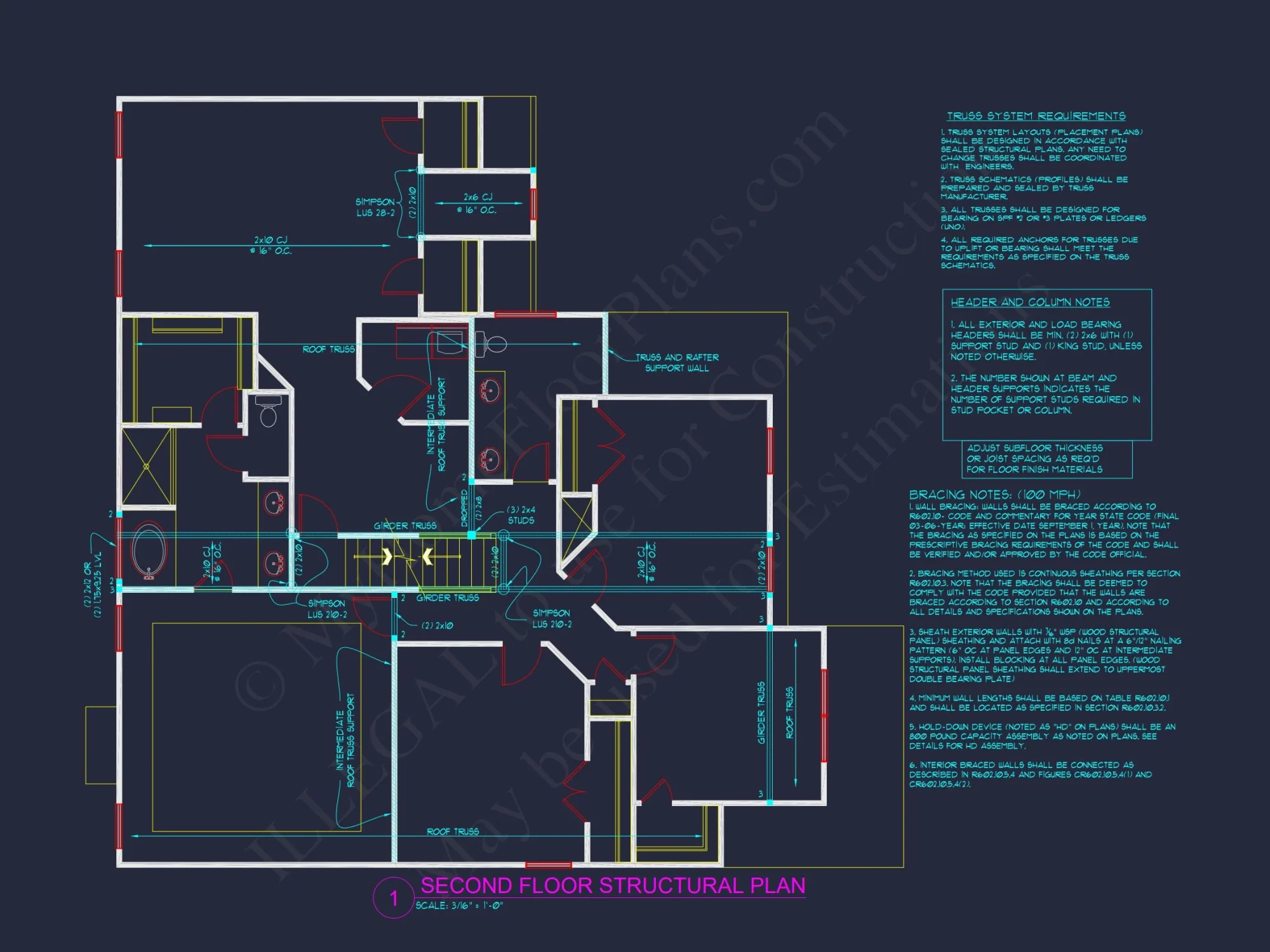 Expansive Colonial Farmhouse house Plan with 3 Floors