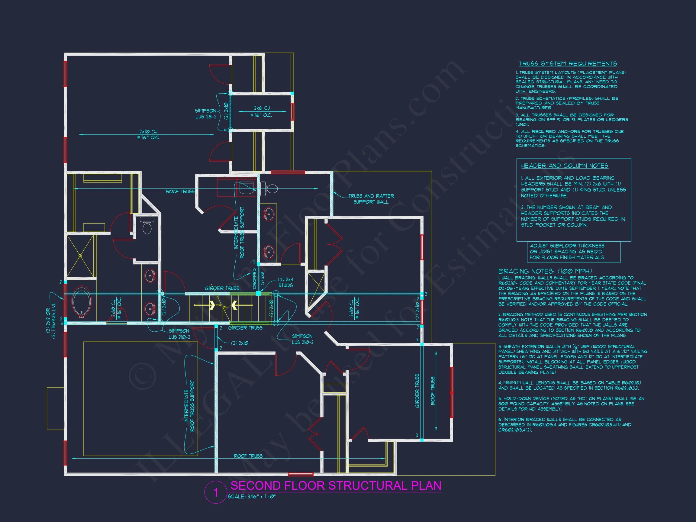 Expansive Colonial Farmhouse house Plan with 3 Floors