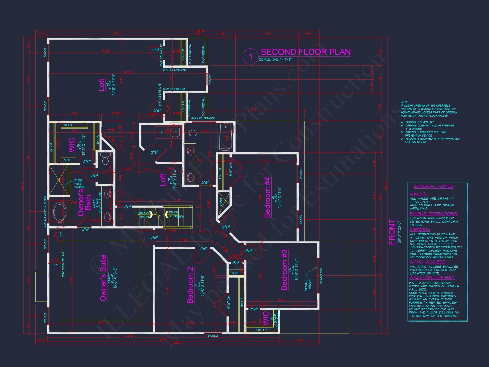 Expansive Colonial Farmhouse house Plan with 3 Floors