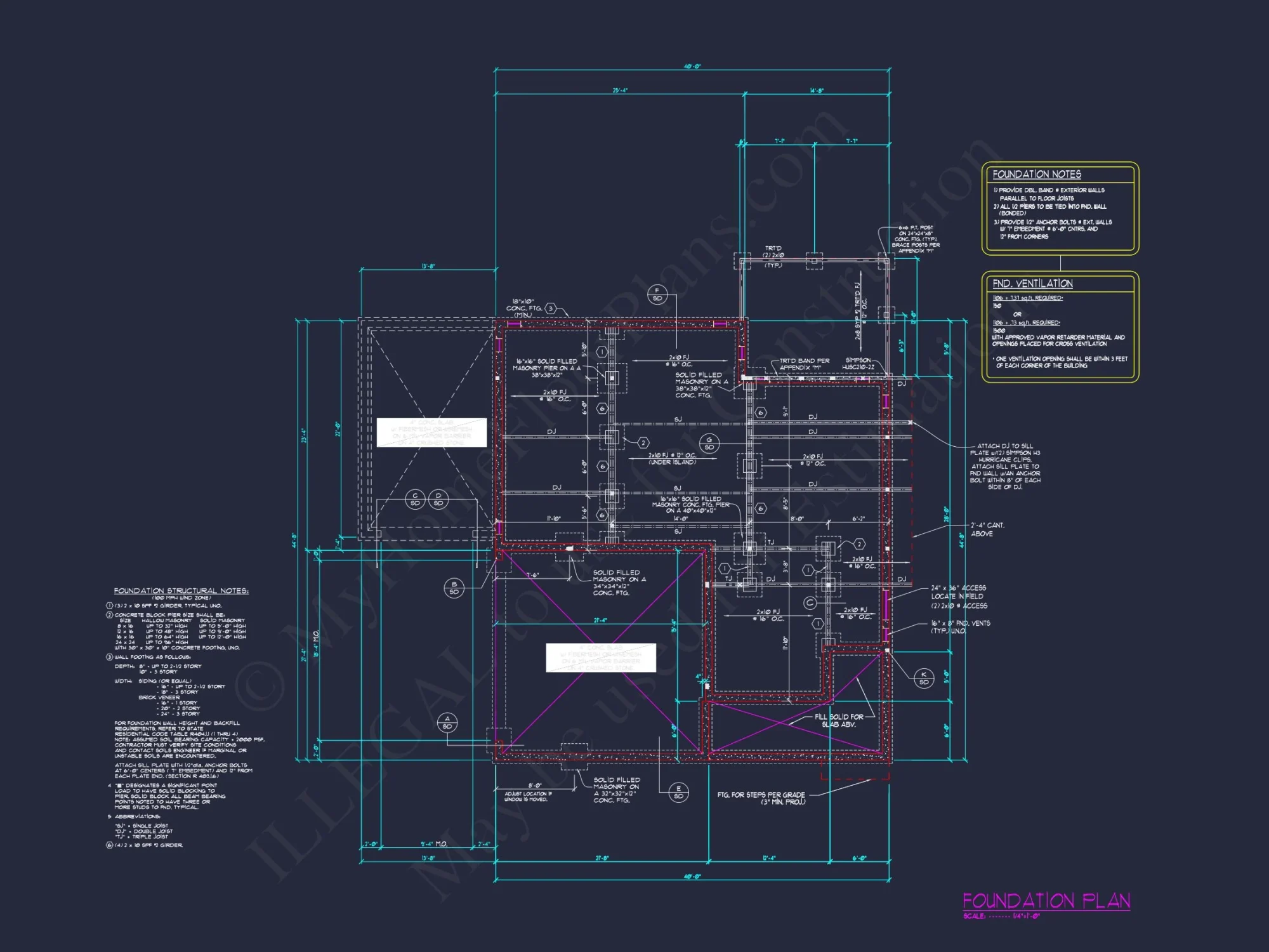 Elegant house Plan with 3 Floors, Blueprint & CAD Design