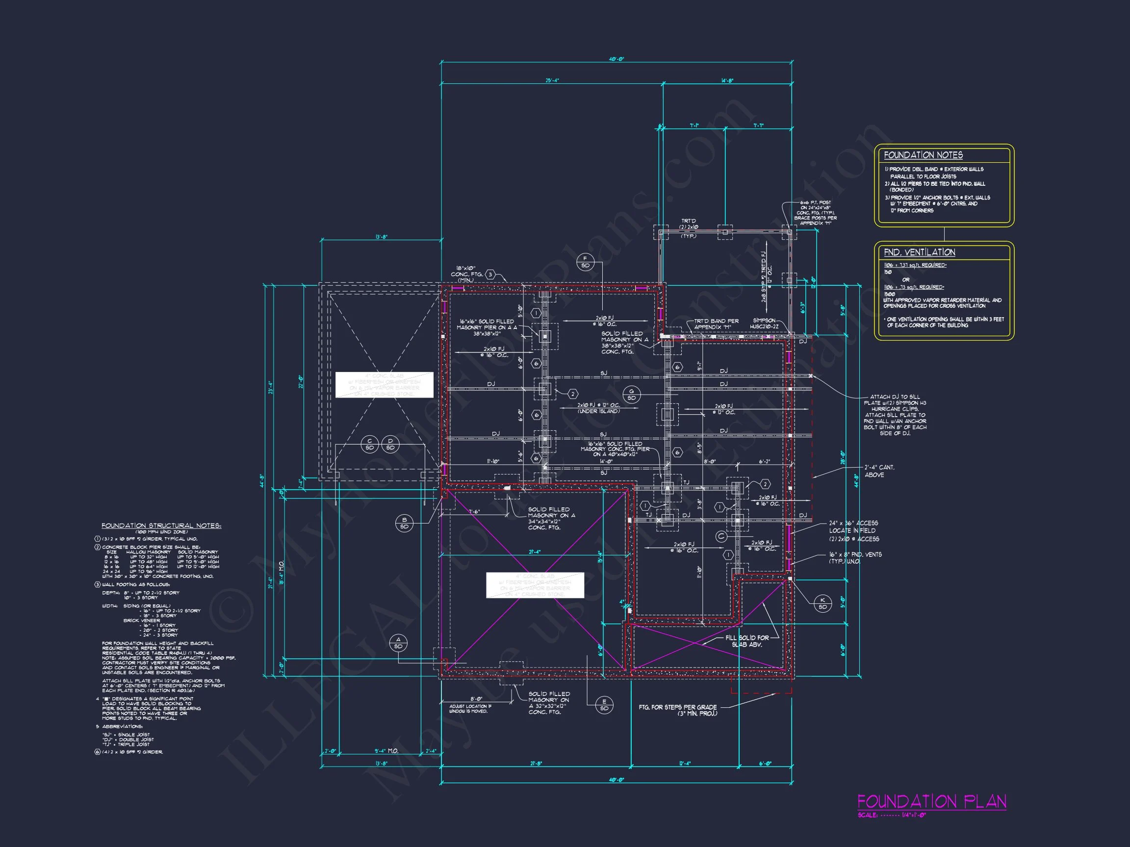 Elegant house Plan with 3 Floors, Blueprint & CAD Design