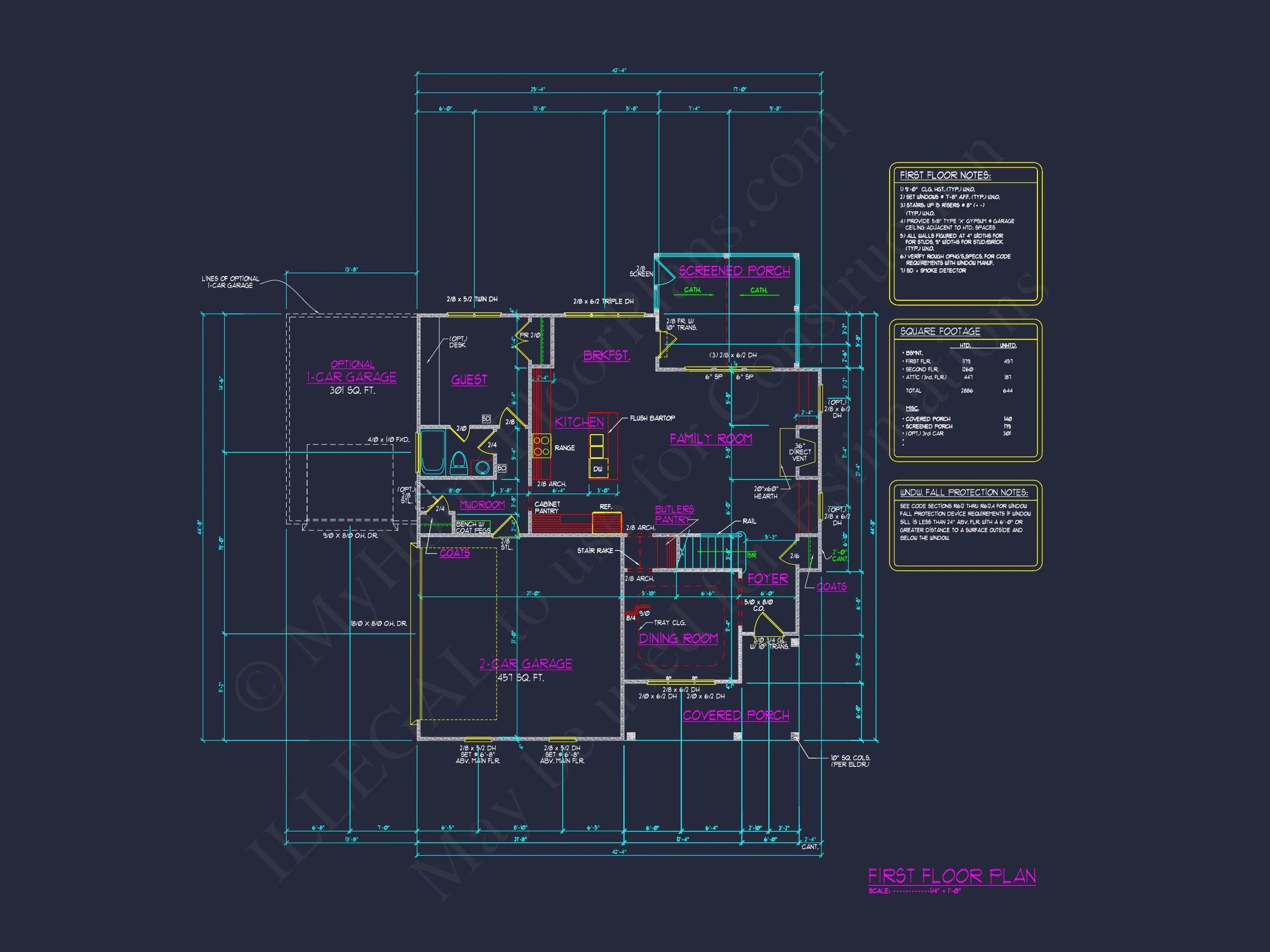Elegant house Plan with 3 Floors, Blueprint & CAD Design