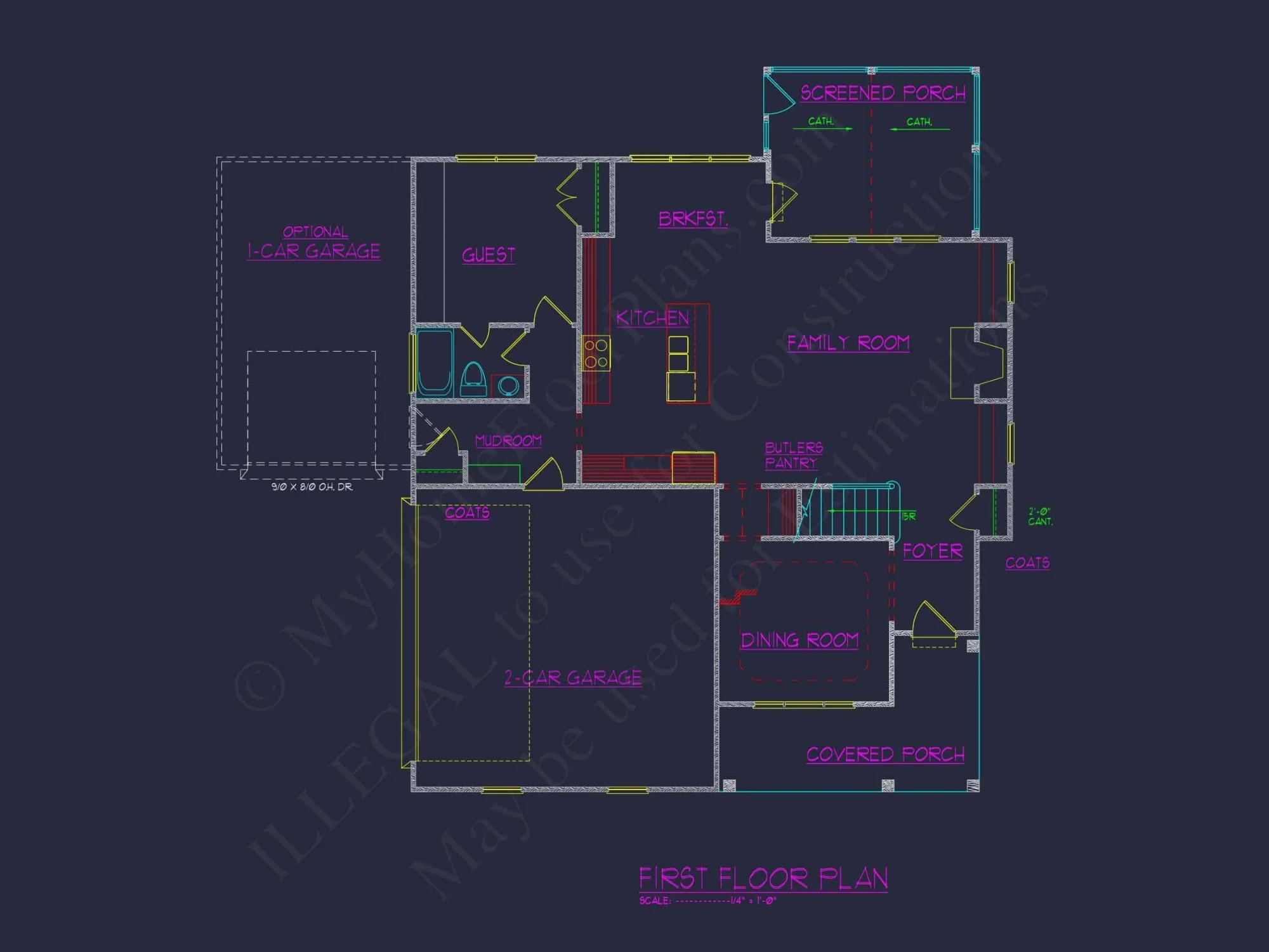 Elegant house Plan with 3 Floors, Blueprint & CAD Design