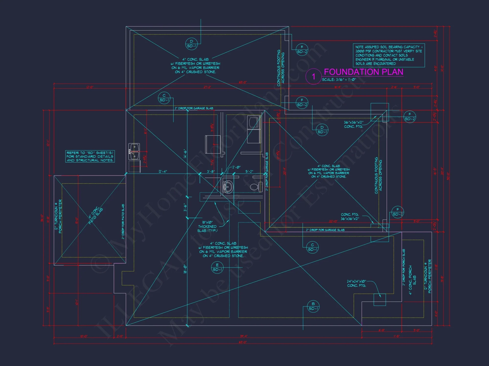 Sophisticated house Plan with 4 Bedrooms and 3-Car Garage