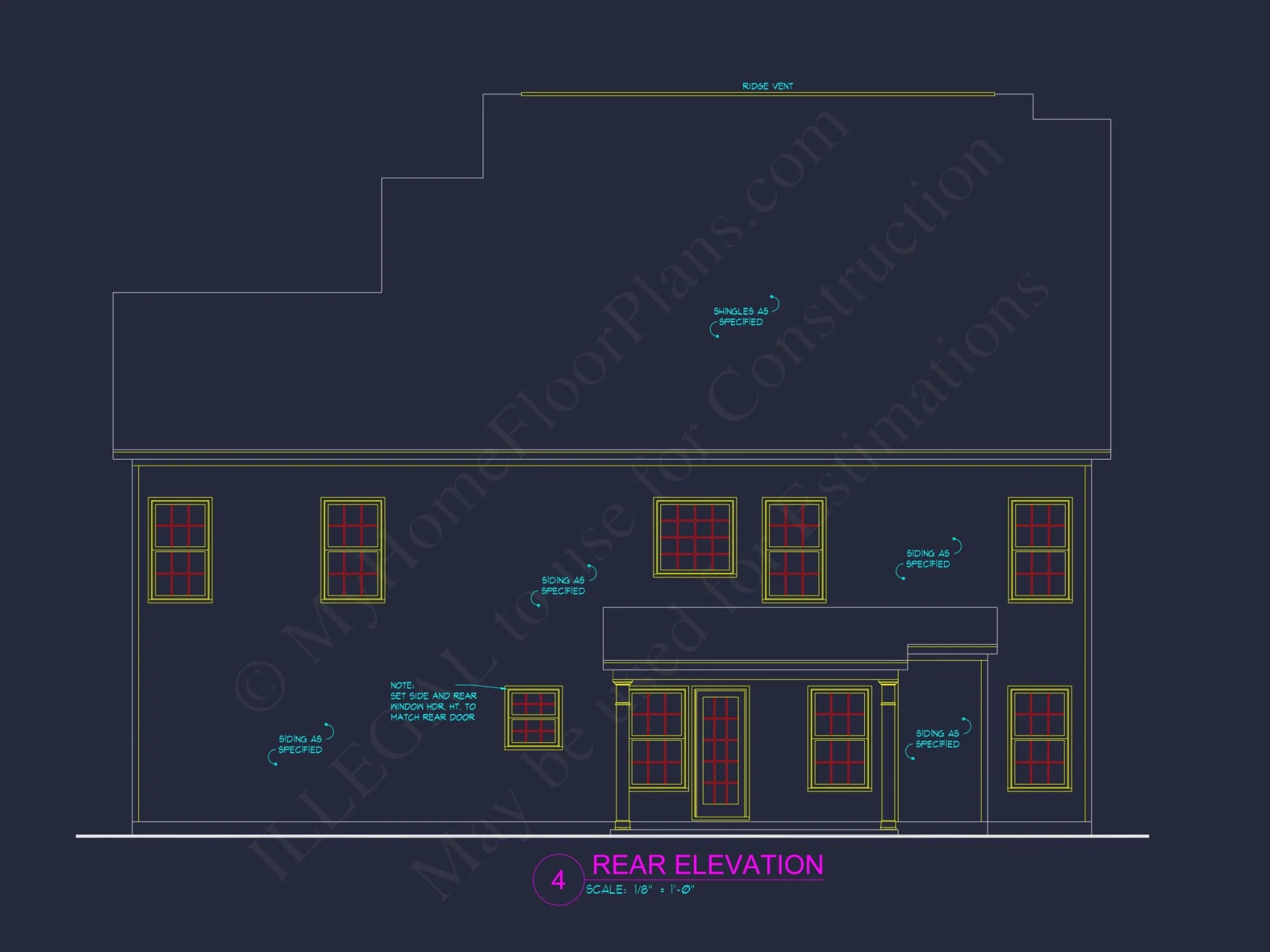 Sophisticated house Plan with 4 Bedrooms and 3-Car Garage