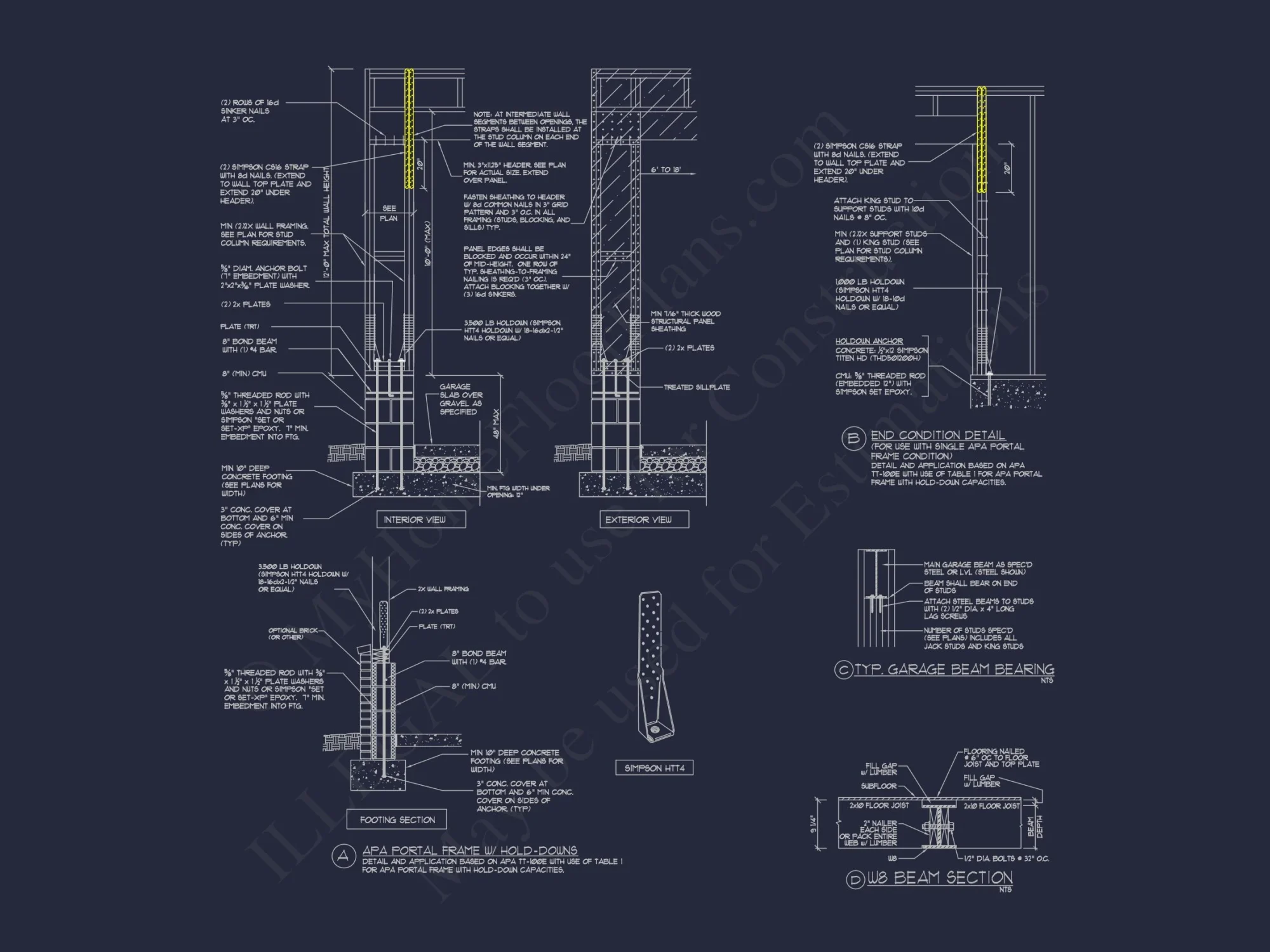 CAD house Plan With 5 Bedrooms