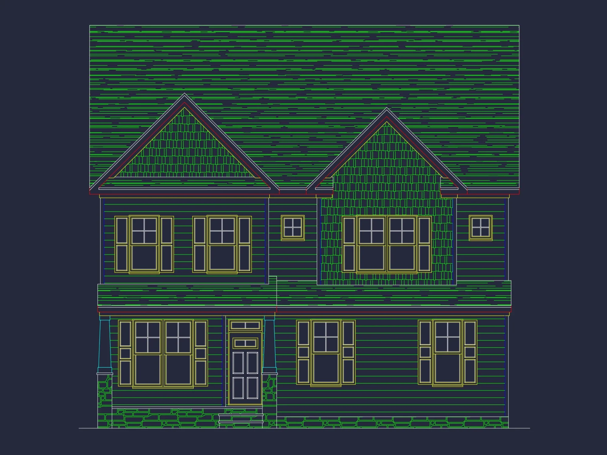 Custom house Plan with 4 Beds, 3 Baths, CAD Designs, & More