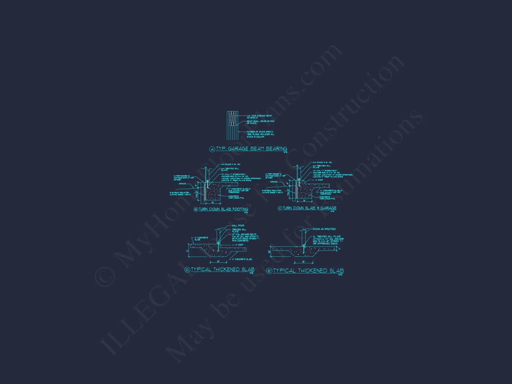 house Plan Floor Blueprint with CAD Designs for 2-Story Layout