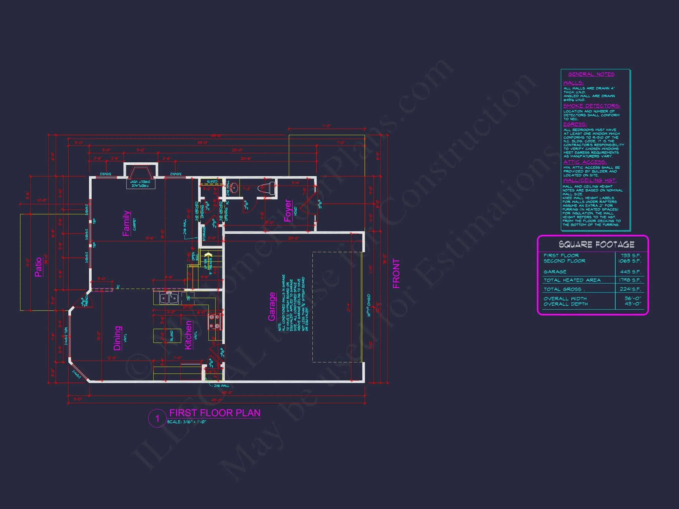 13-1695 HOUSE PLAN - House Plan Floor Blueprint with CAD Designs for 2-Story Layout 7 house Plan Floor Blueprint with CAD Designs for 2-Story Layout