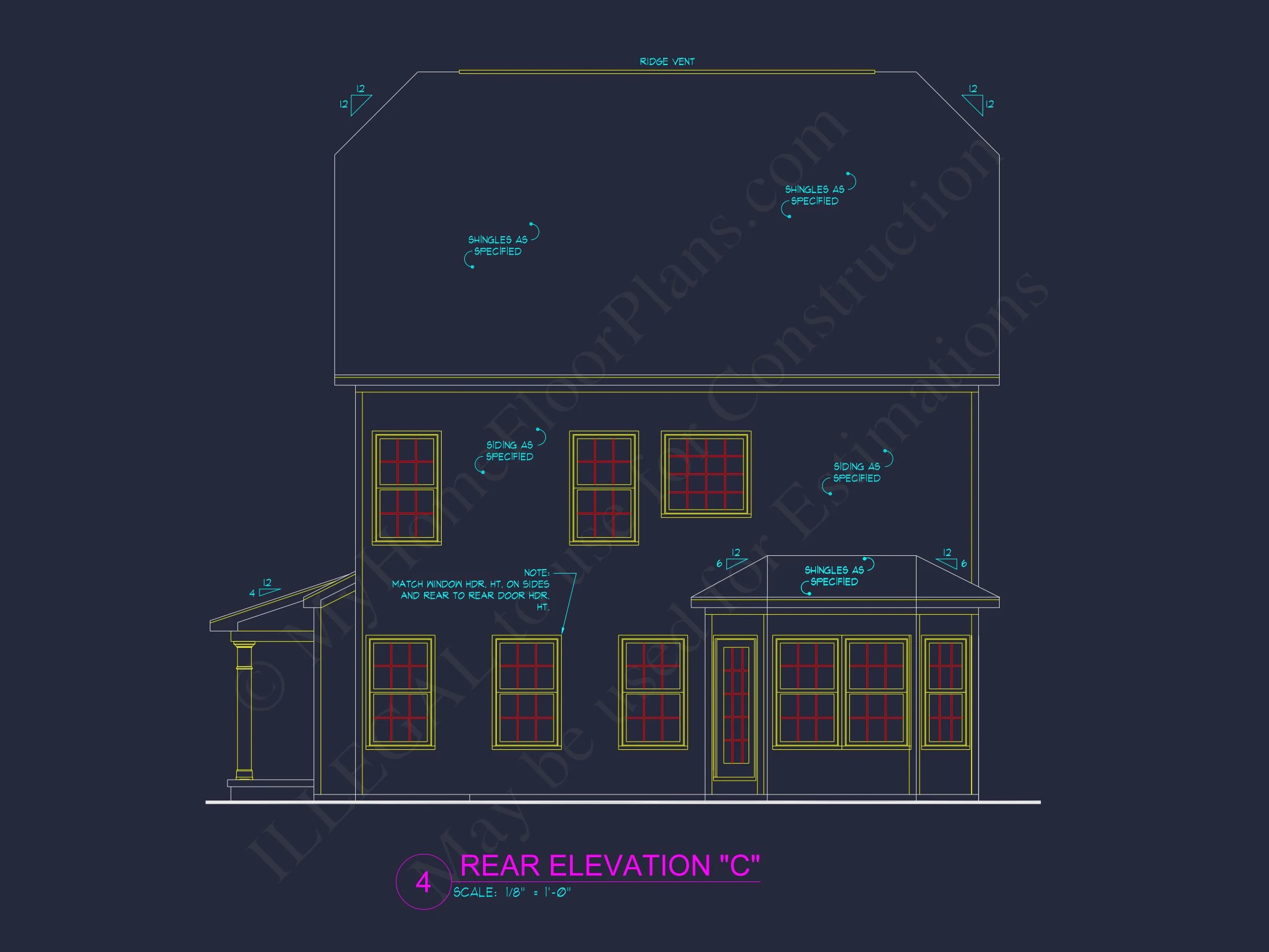 13-1695 HOUSE PLAN - House Plan Floor Blueprint with CAD Designs for 2-Story Layout 4 house Plan Floor Blueprint with CAD Designs for 2-Story Layout