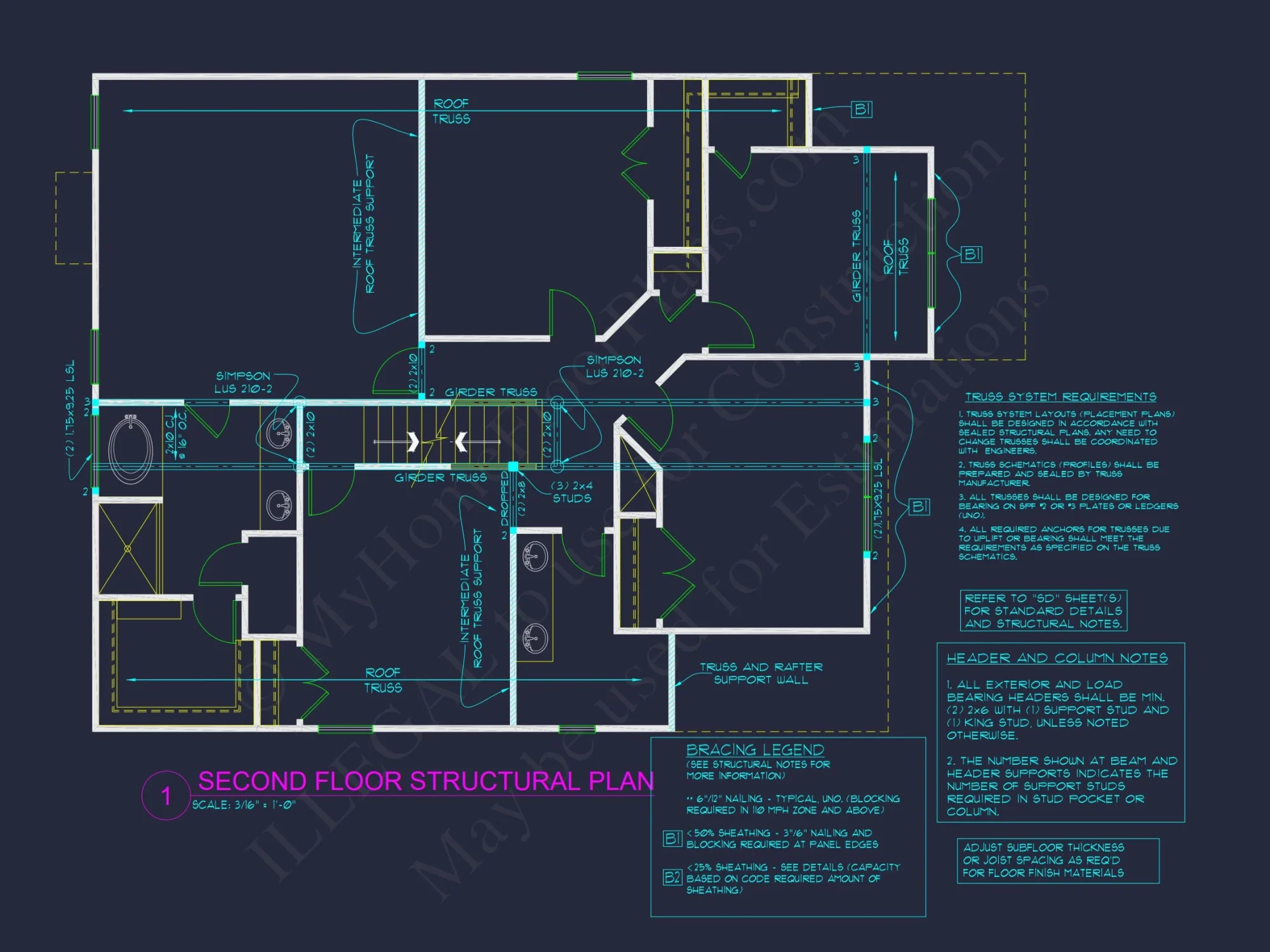 Stunning house Design with Blueprint, CAD Floor Plans