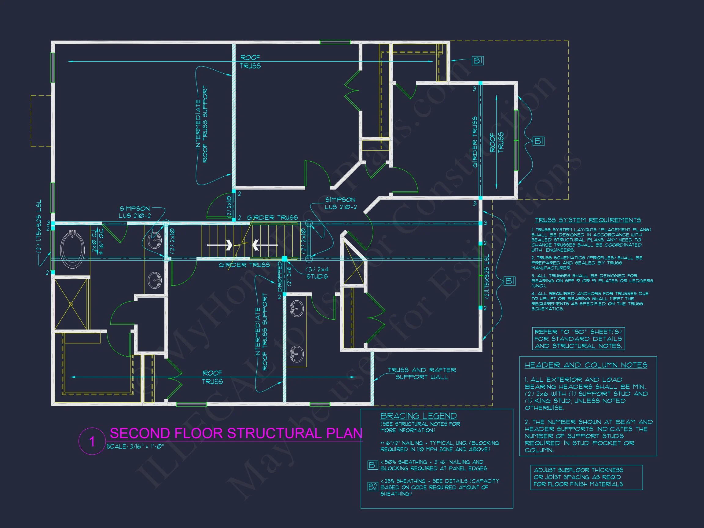 Stunning house Design with Blueprint, CAD Floor Plans