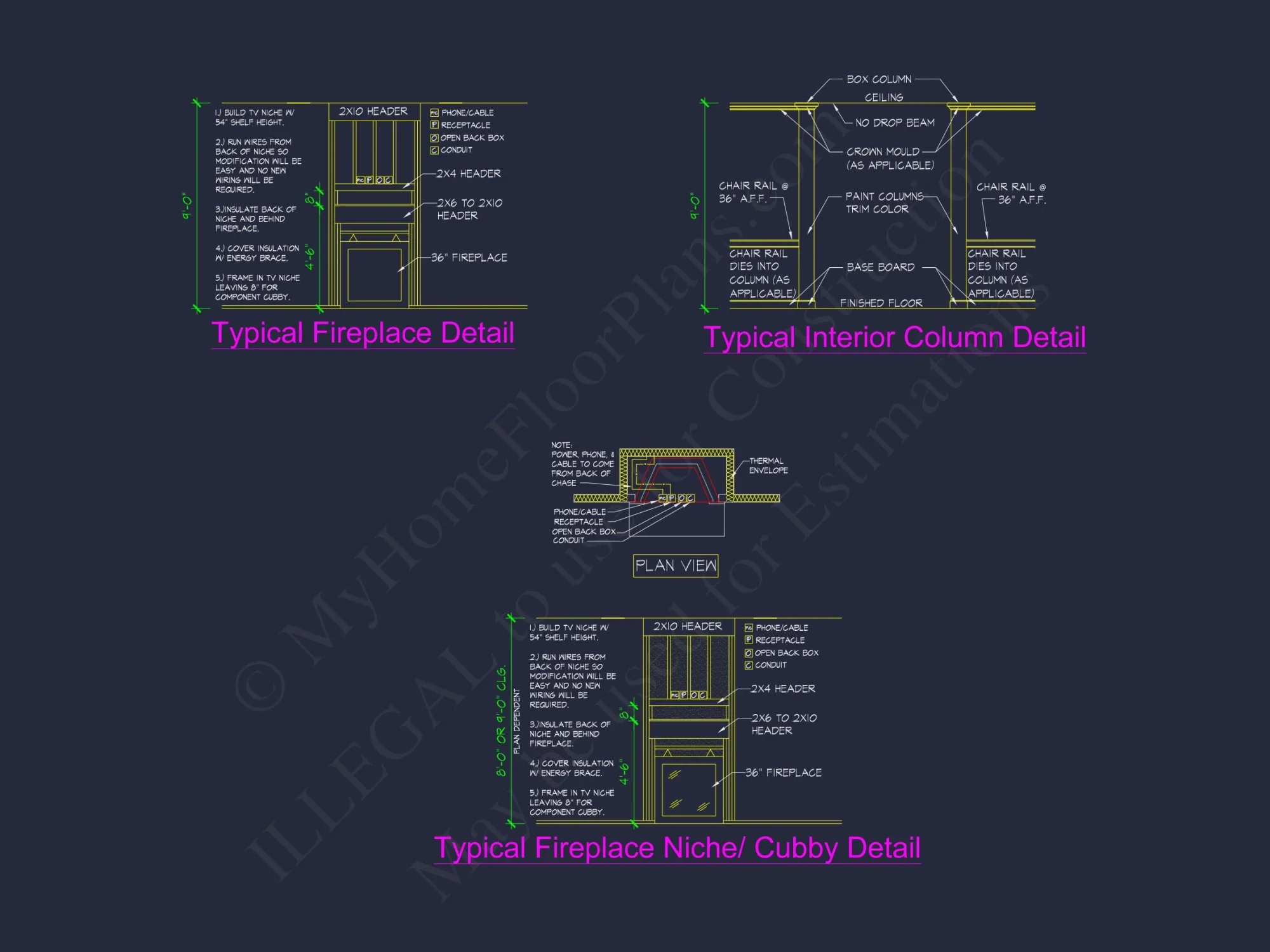 Stunning house Design with Blueprint, CAD Floor Plans