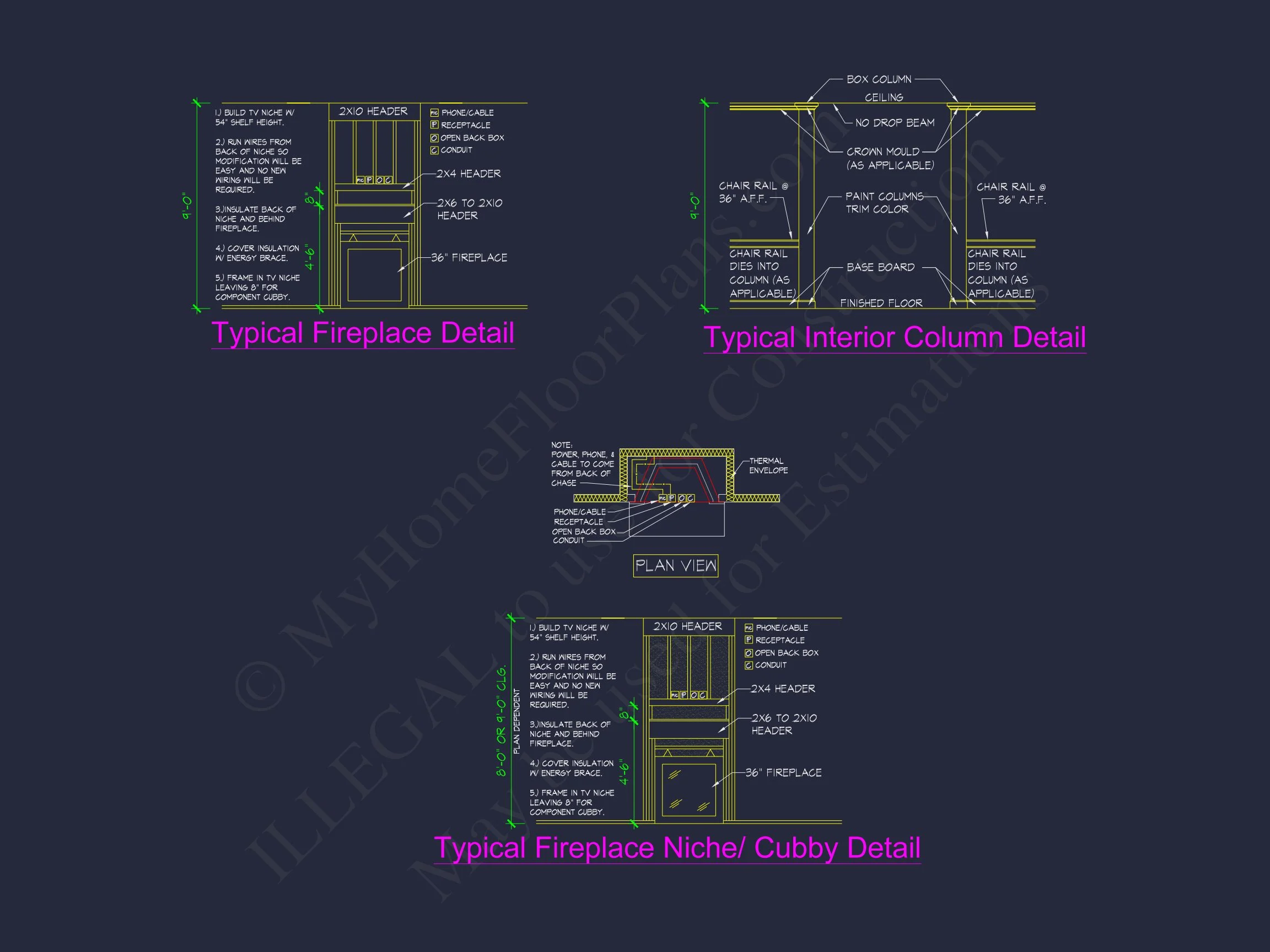 Stunning house Design with Blueprint, CAD Floor Plans