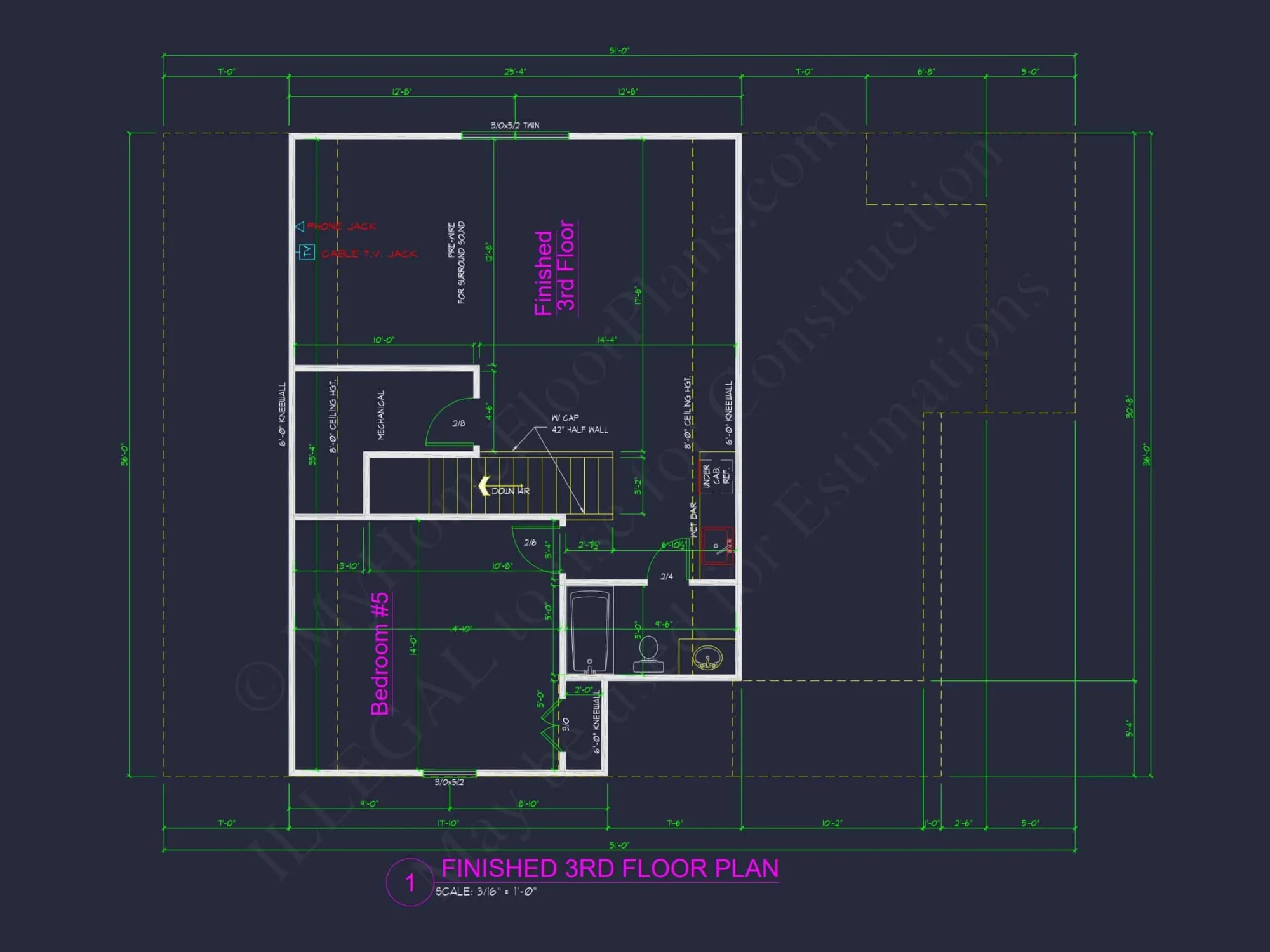 Stunning house Design with Blueprint, CAD Floor Plans