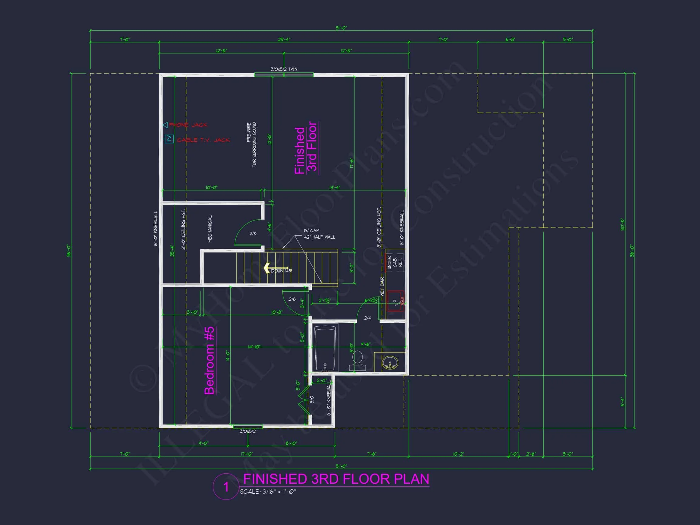 Stunning house Design with Blueprint, CAD Floor Plans