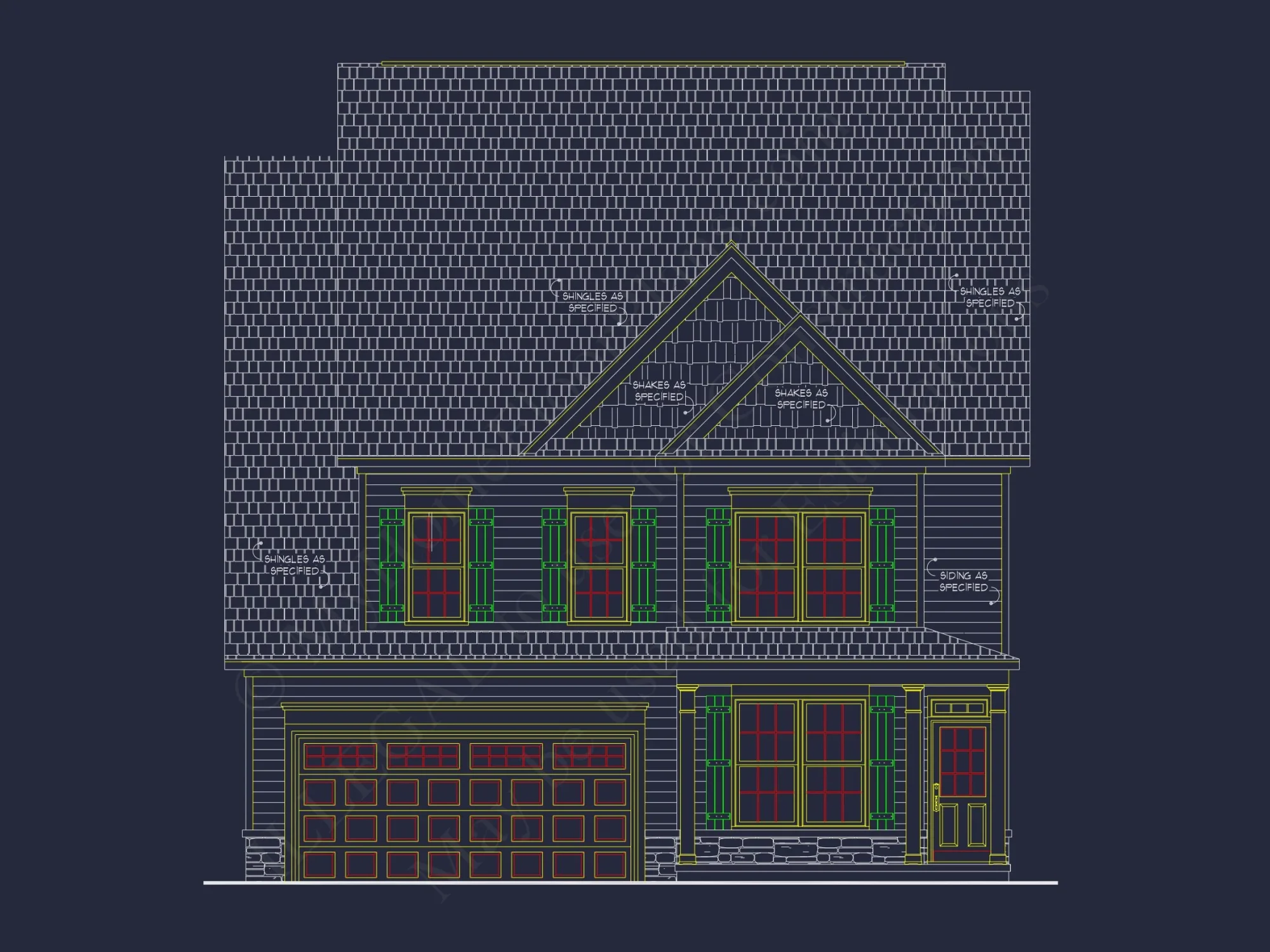 Stunning house Design with Blueprint, CAD Floor Plans