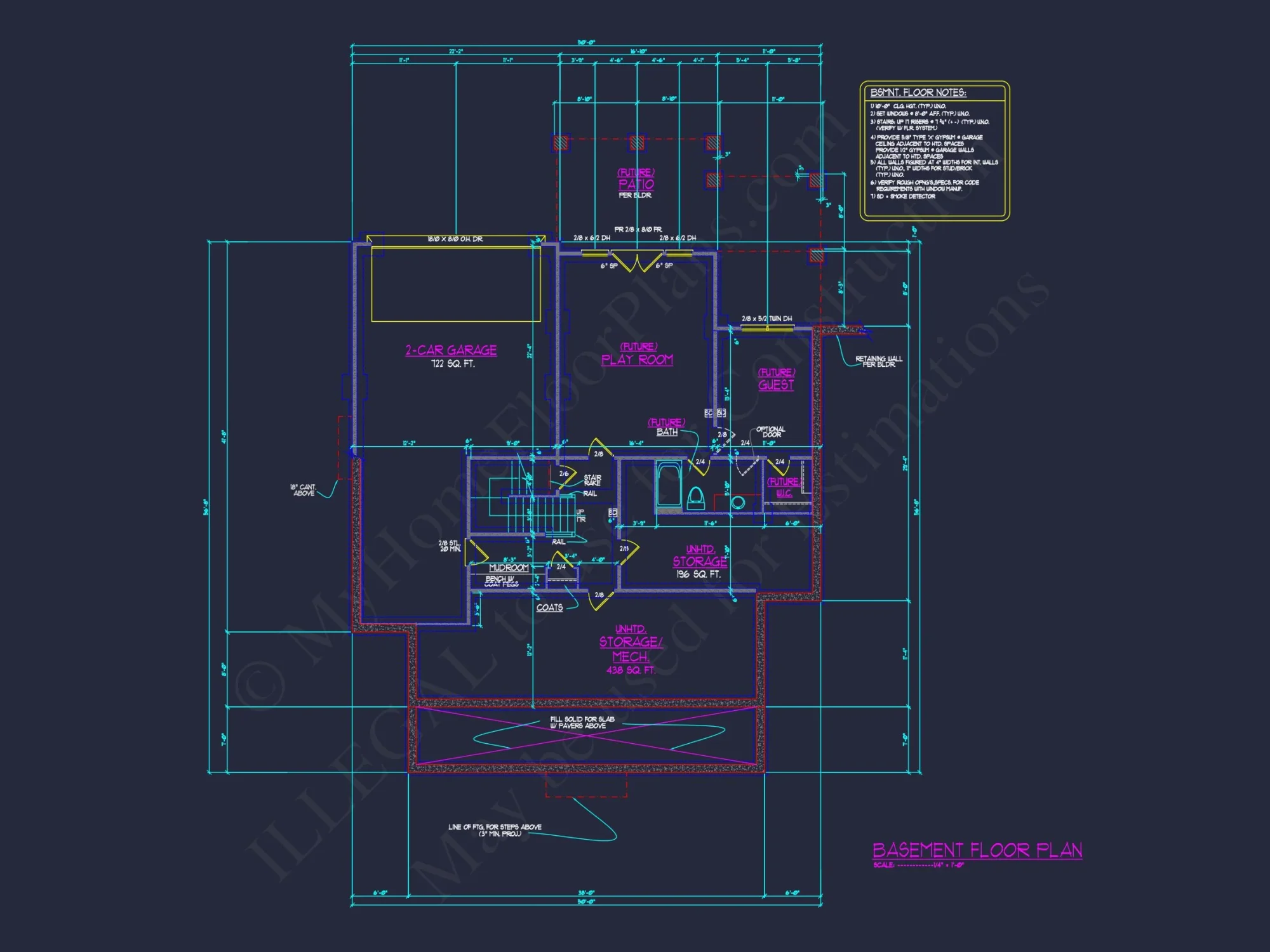 Craftsman-Style 3-Story house Plan with Basement & CAD Design