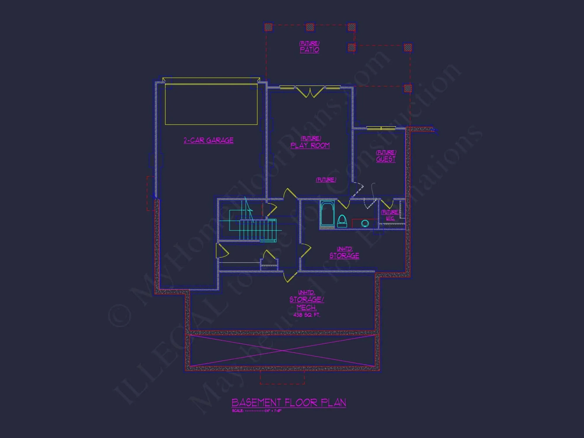Craftsman-Style 3-Story house Plan with Basement & CAD Design