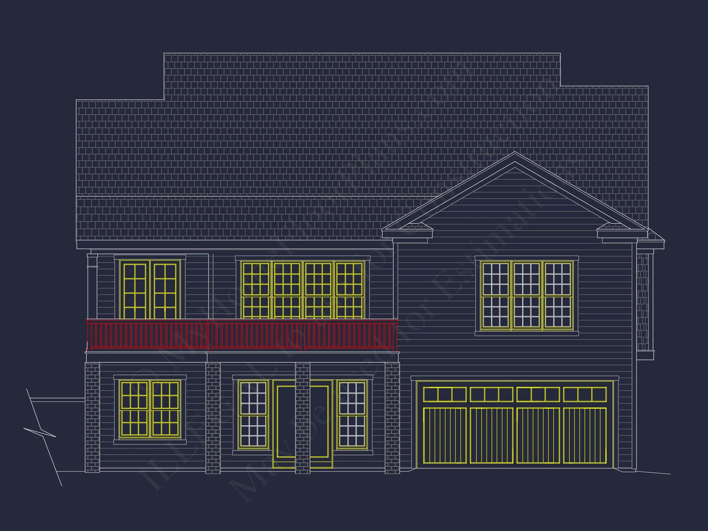 13-1673 HOUSE PLAN - Craftsman-Style 3-Story House Plan with Basement & CAD Design 5 Craftsman-Style 3-Story house Plan with Basement & CAD Design