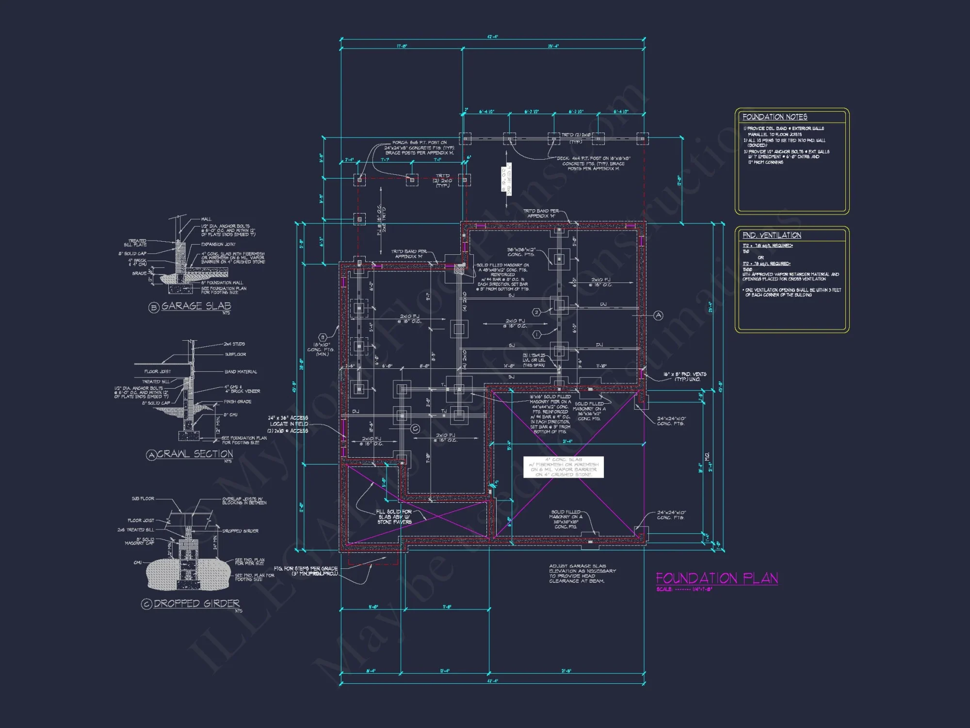 Floor Blueprint CAD Designs