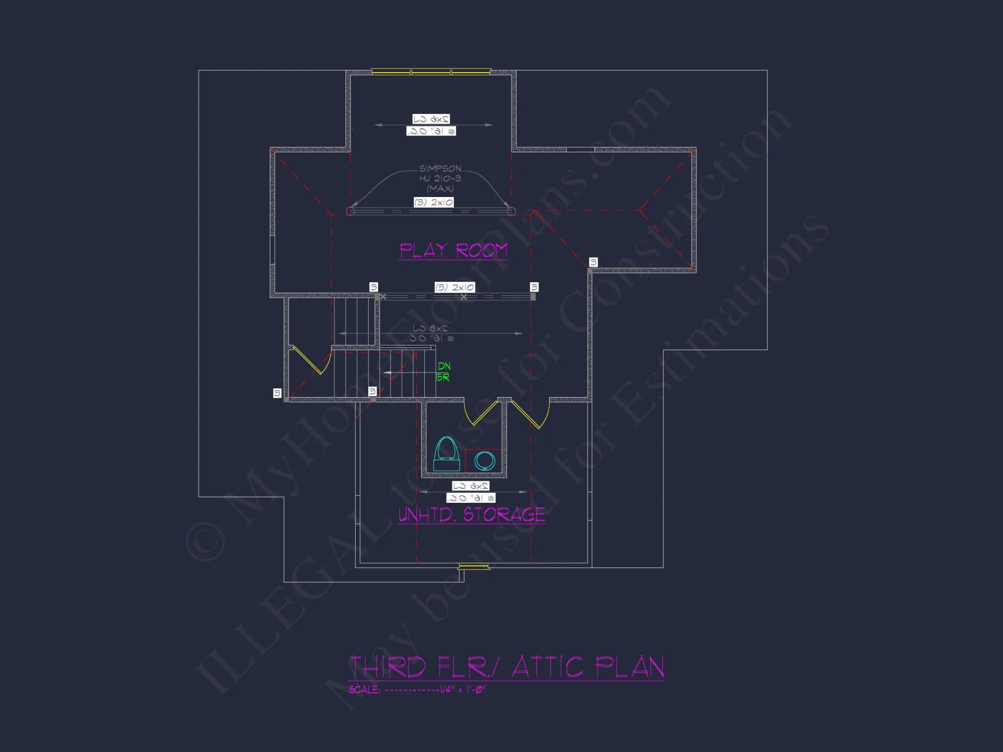 Floor Blueprint CAD Designs