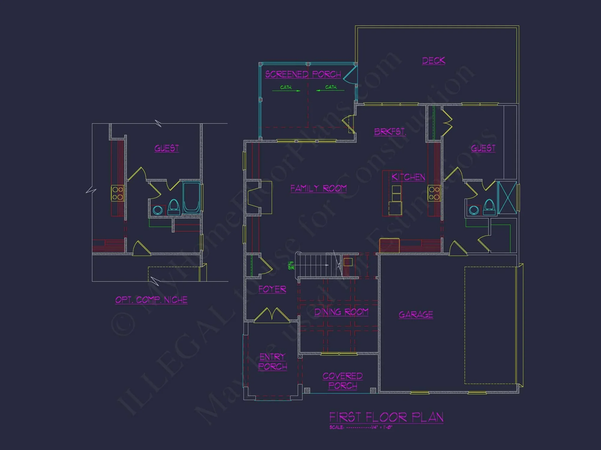 Floor Blueprint CAD Designs