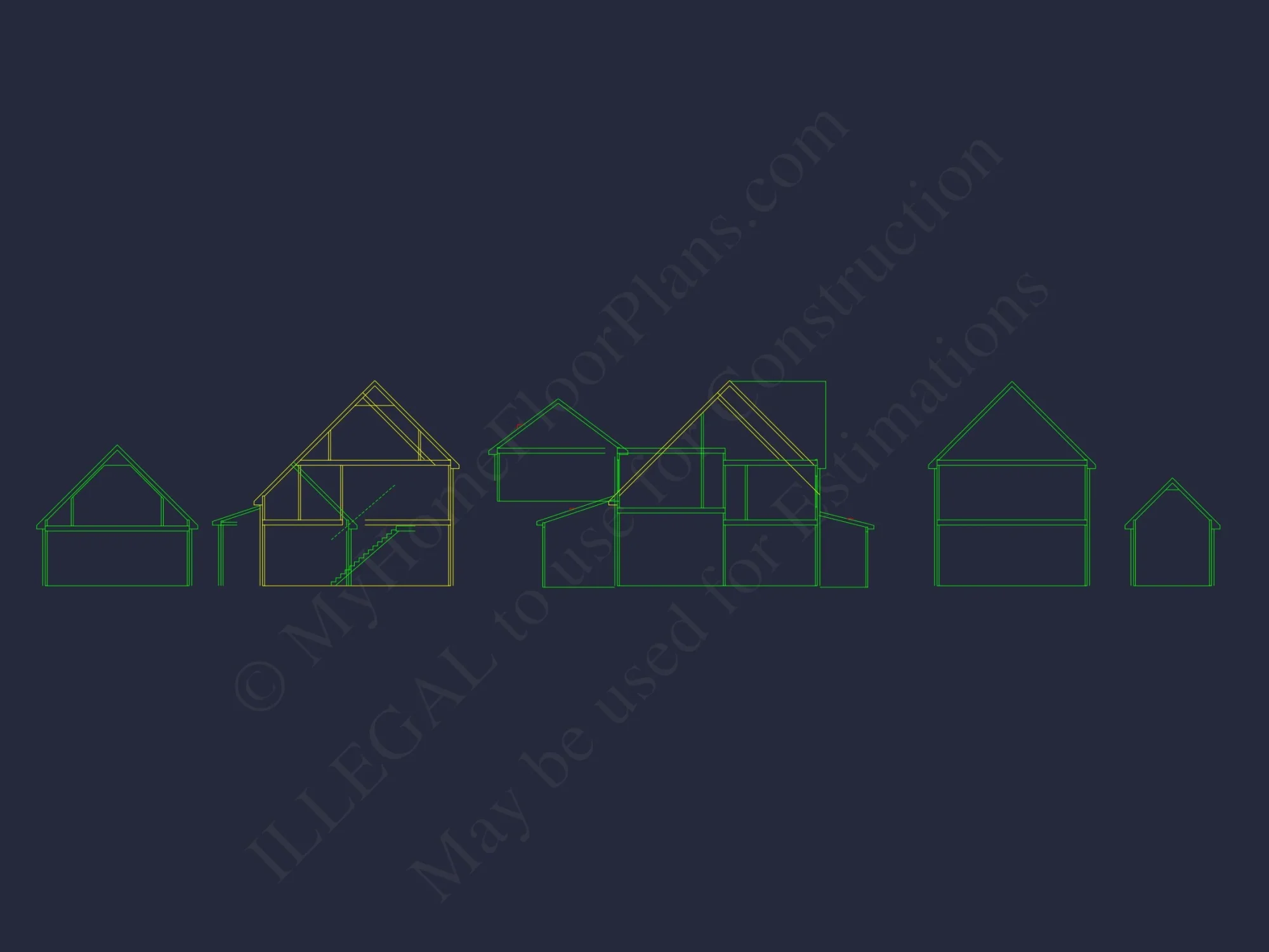Charming 2-Story house Plan with CAD Designs & Open Floor Plan