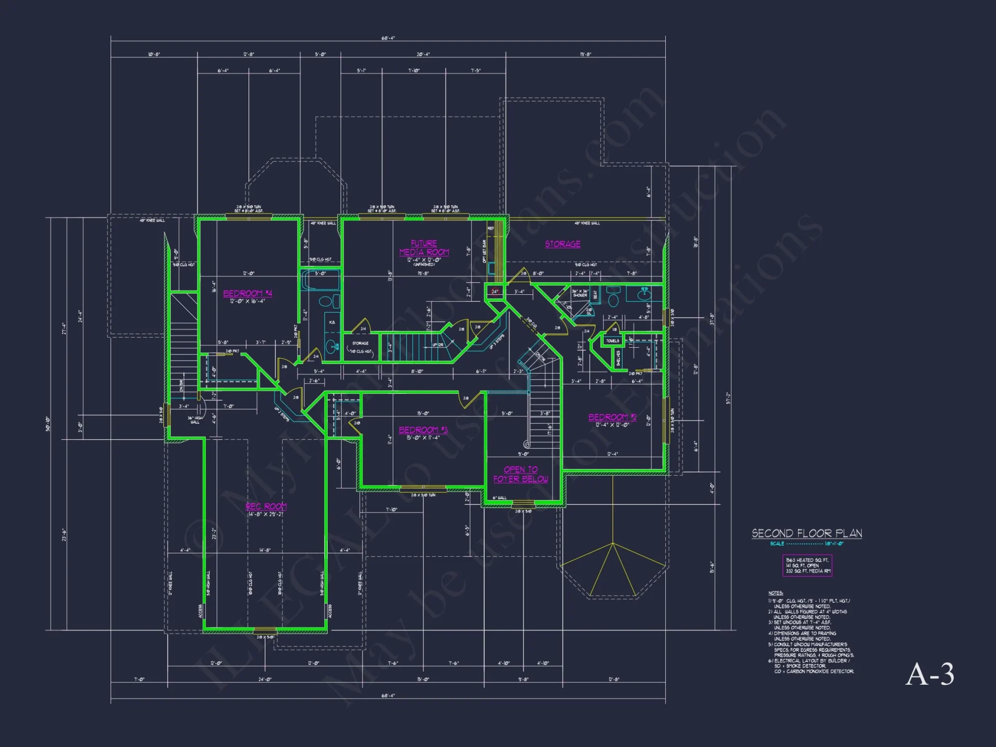 Charming 2-Story house Plan with CAD Designs & Open Floor Plan