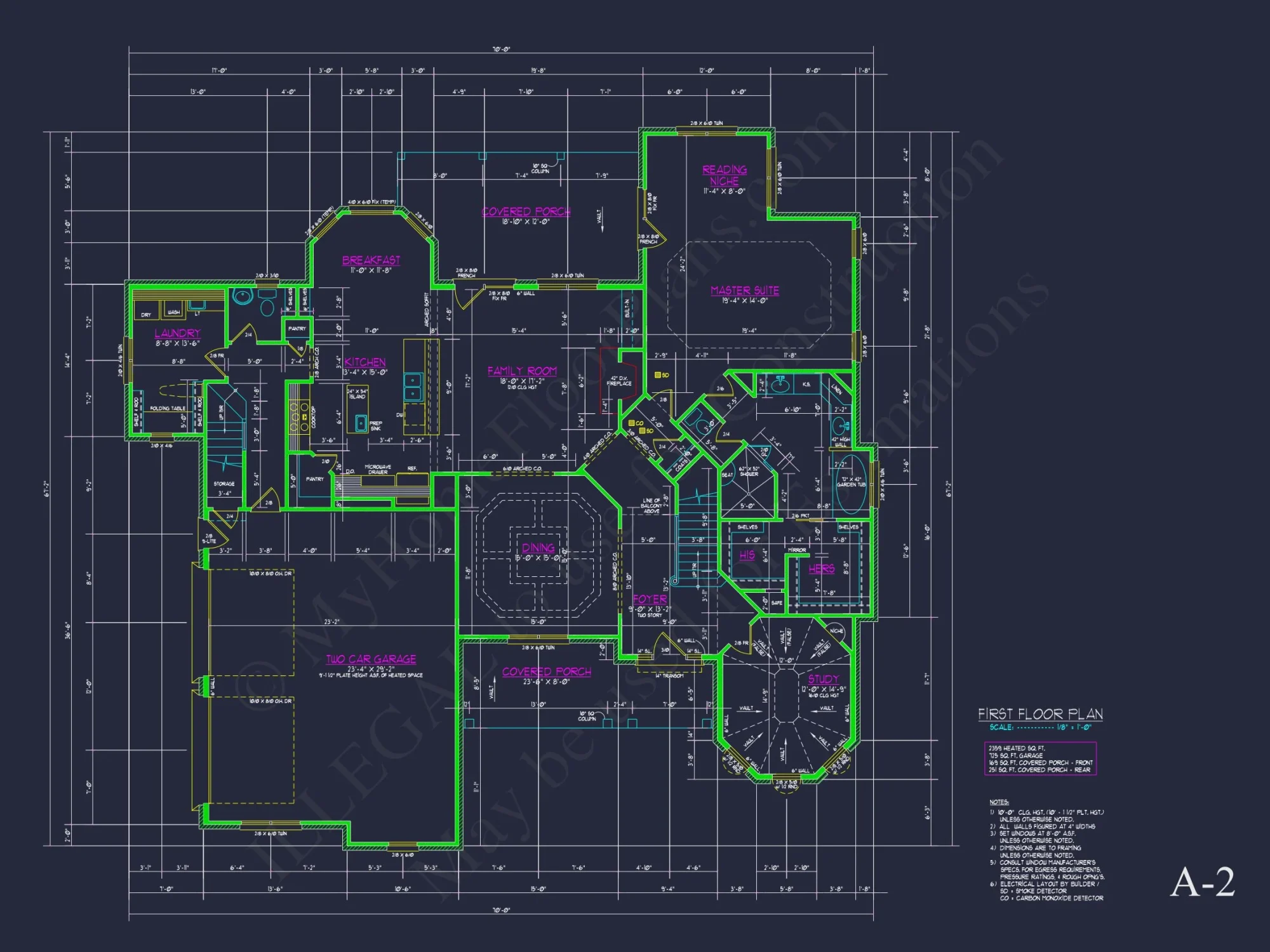 Charming 2-Story house Plan with CAD Designs & Open Floor Plan