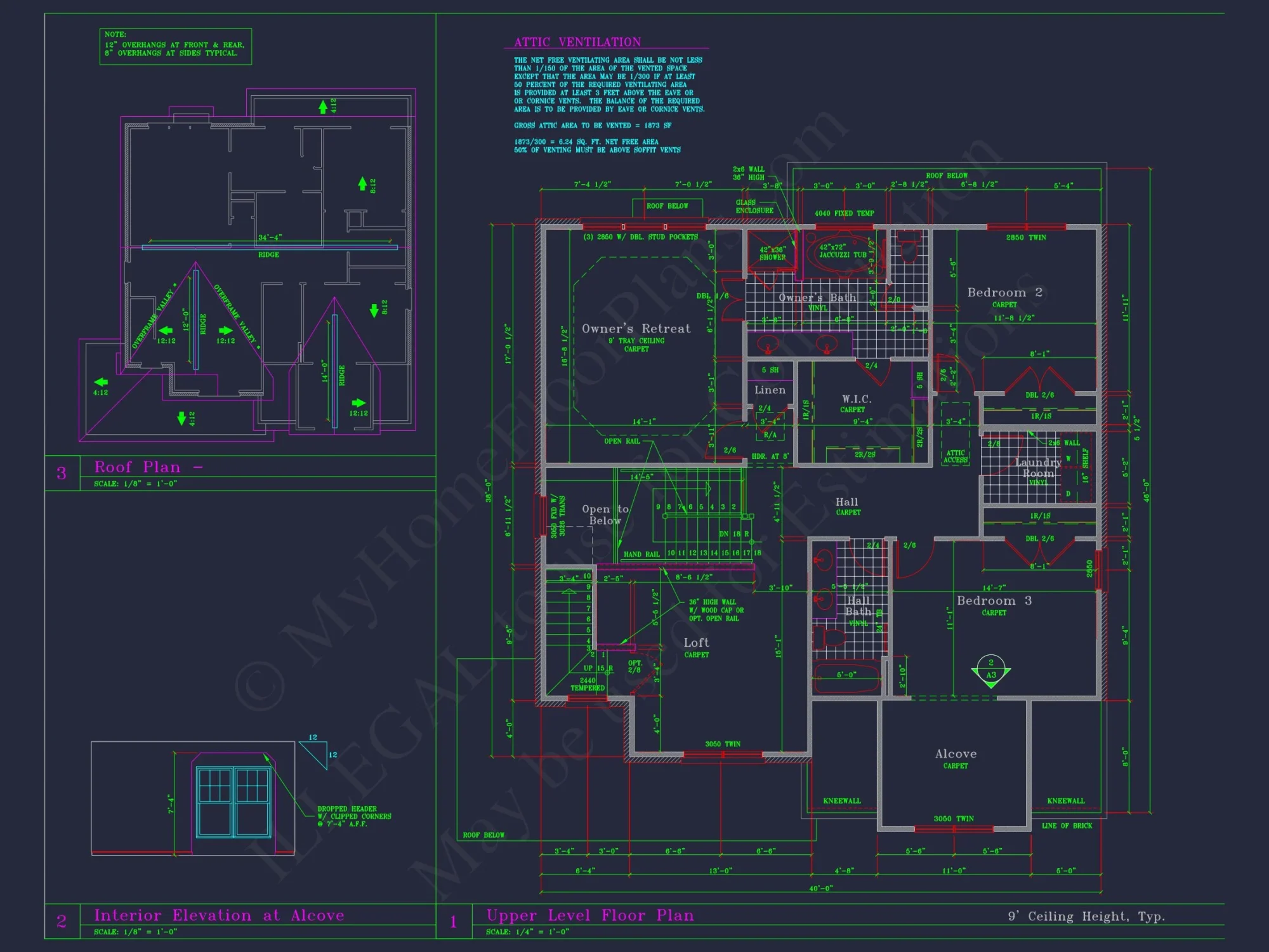 Classic Architectural house Floor Plan & CAD Designs