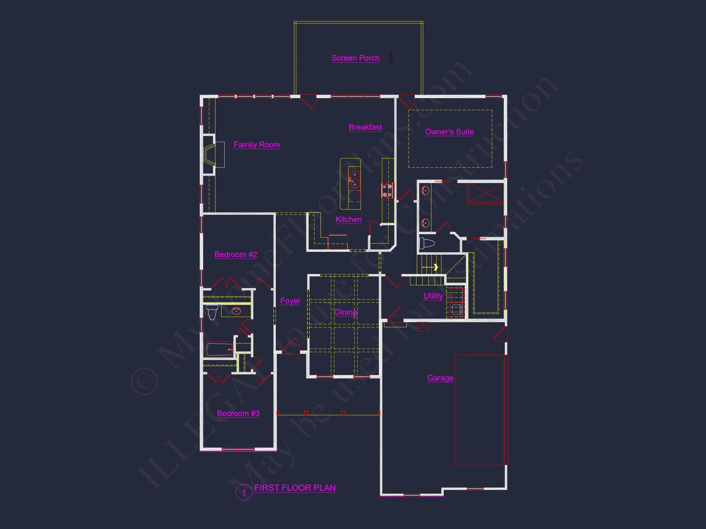 13-1621 HOUSE PLAN - Stunning House Plan with Open Floor Plan and Bonus Features 8 Stunning house Plan with Open Floor Plan and Bonus Features