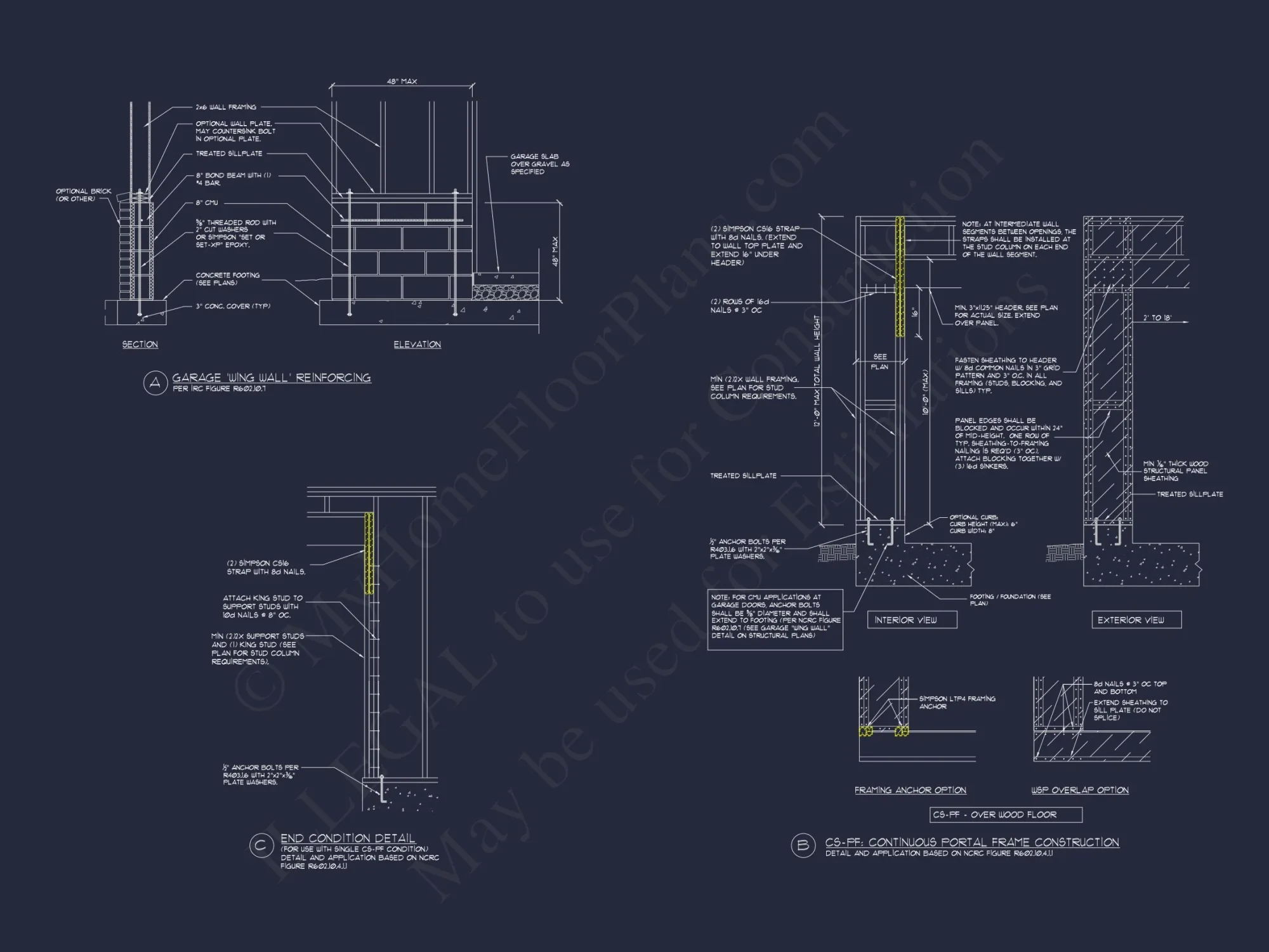 house Blueprint CAD Floor Plan with Architectural Designs