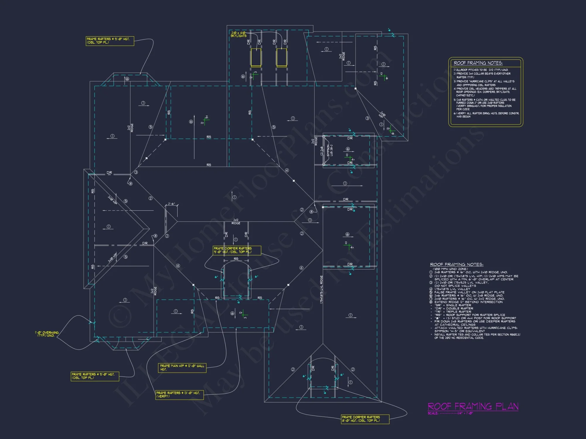 house Blueprint CAD Floor Plan with Architectural Designs
