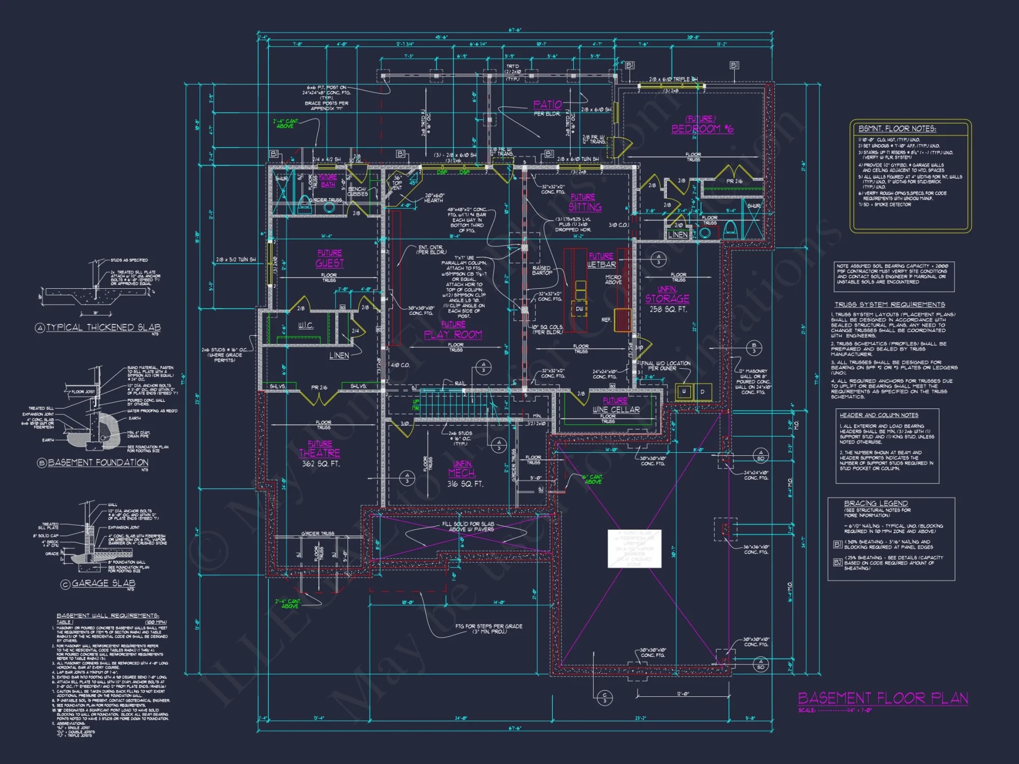 house Blueprint CAD Floor Plan with Architectural Designs