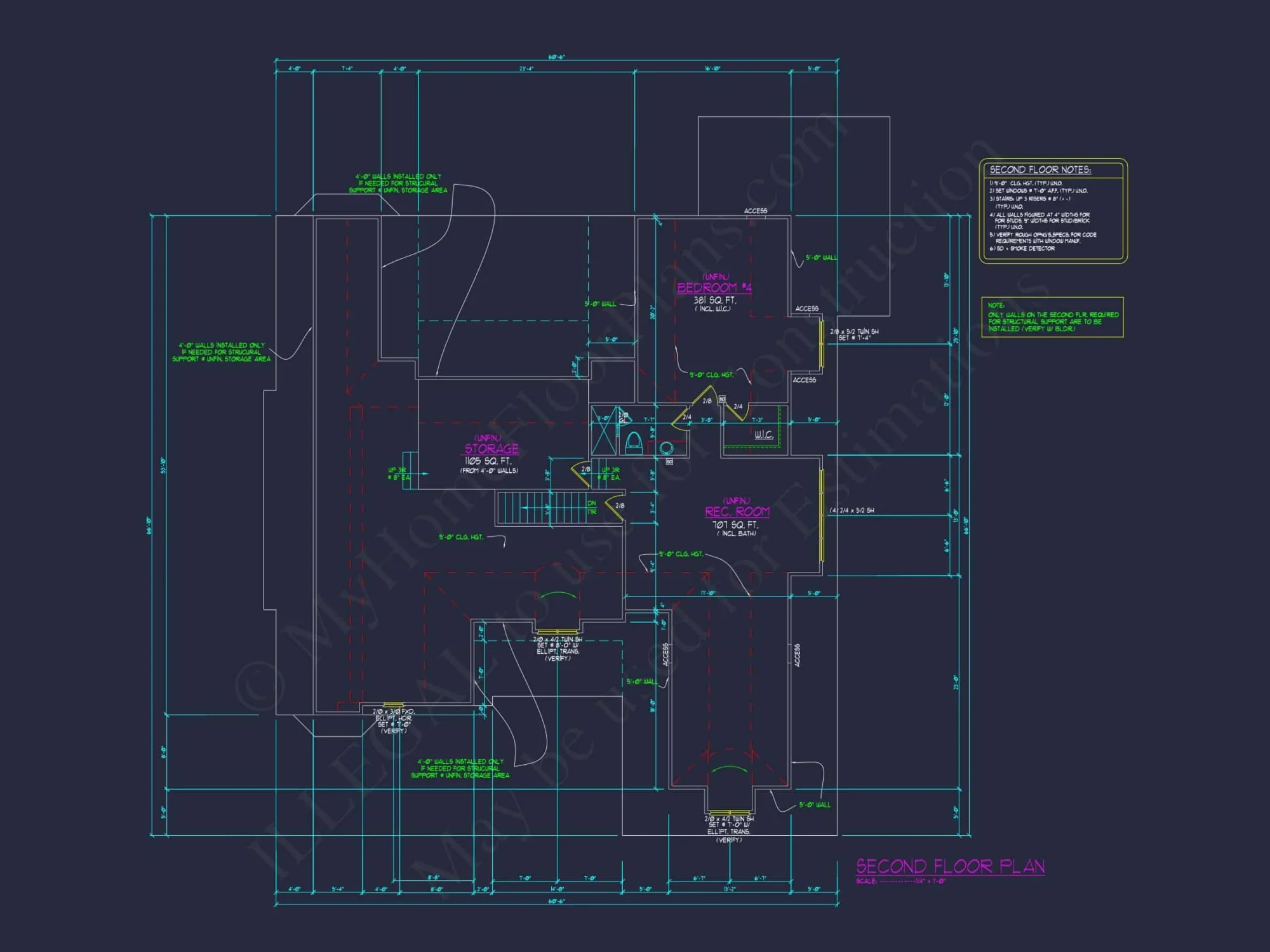 house Blueprint CAD Floor Plan with Architectural Designs
