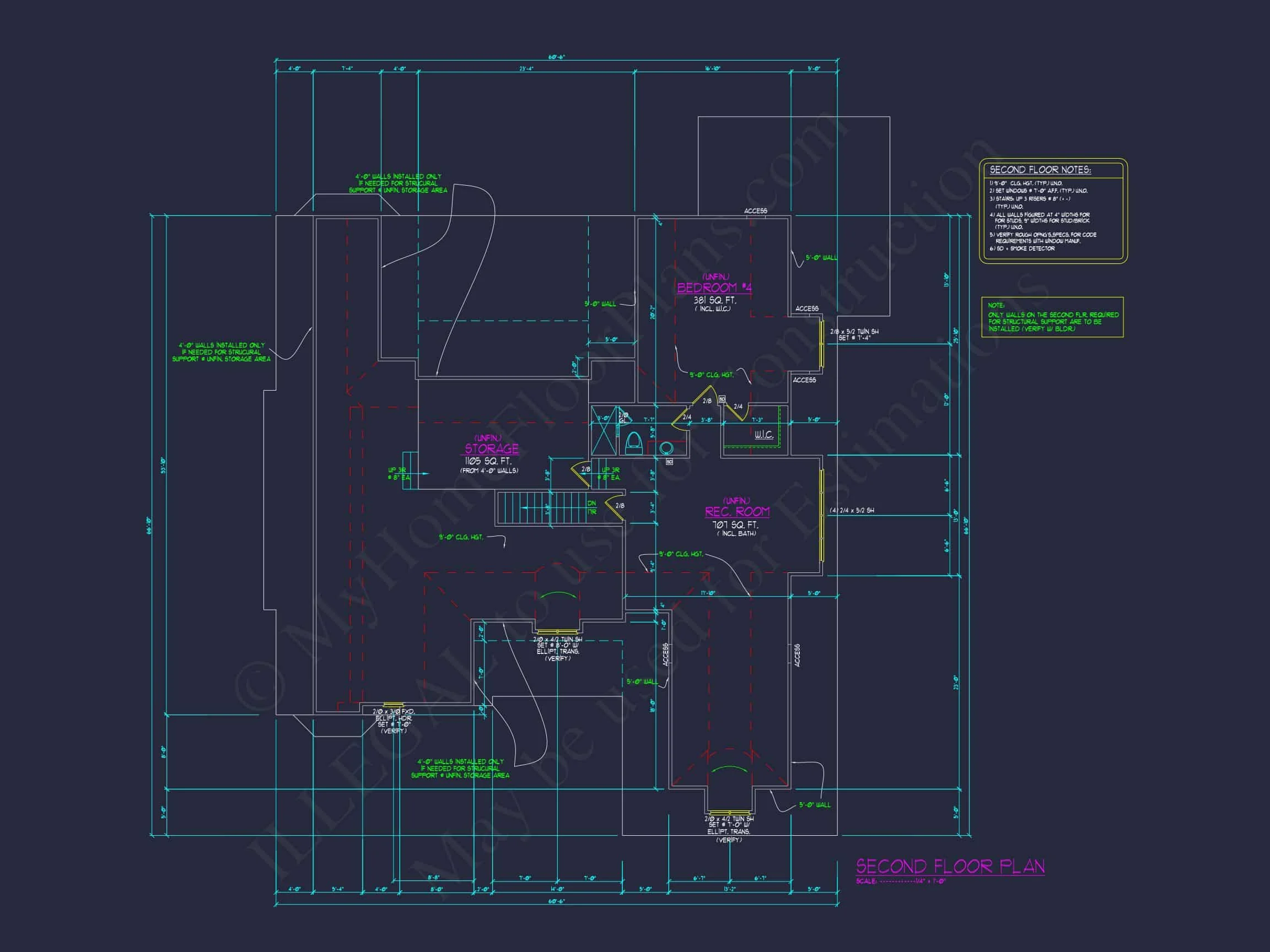 house Blueprint CAD Floor Plan with Architectural Designs
