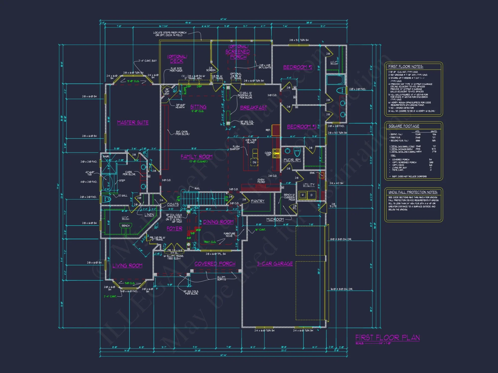 house Blueprint CAD Floor Plan with Architectural Designs