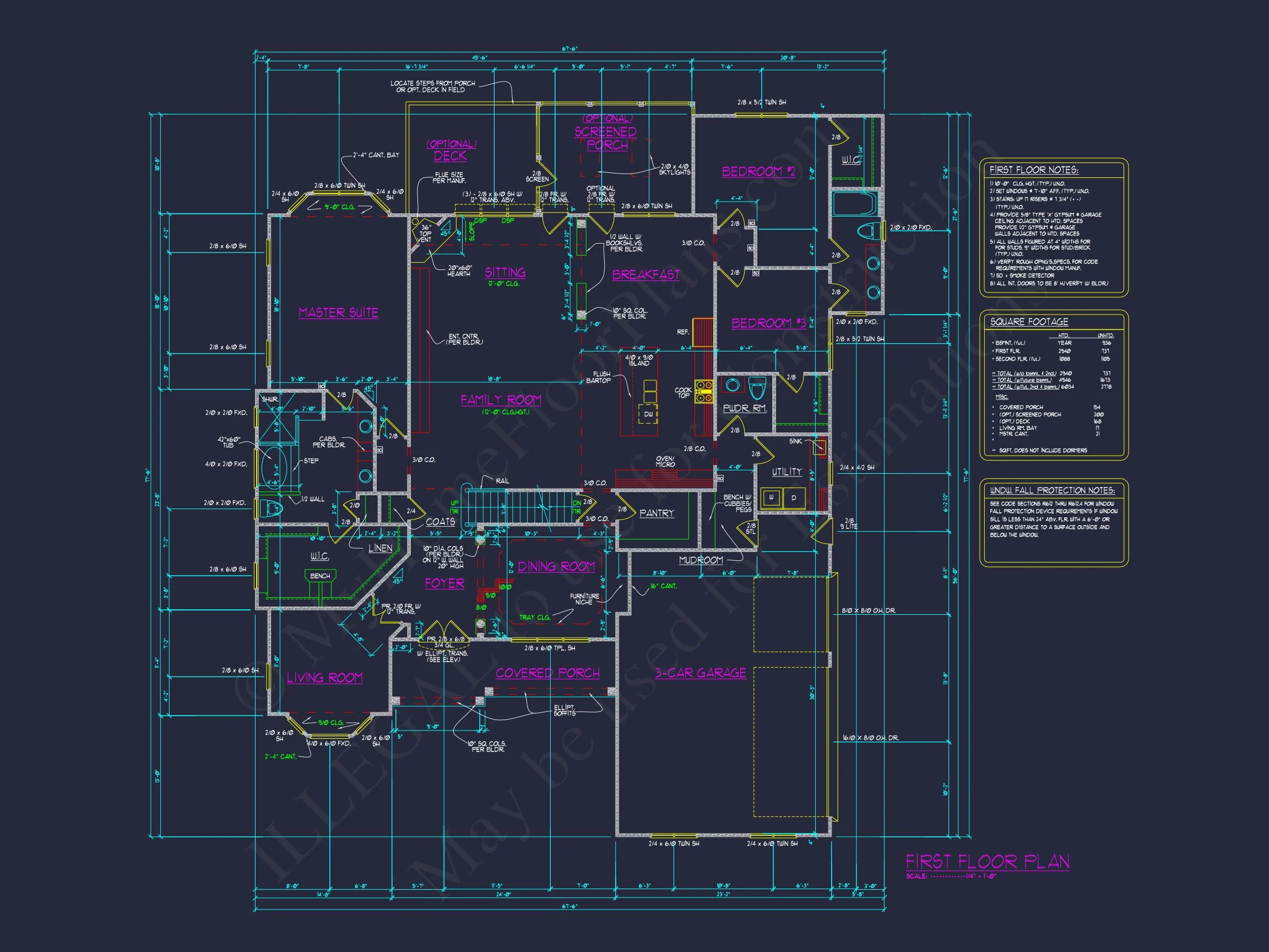 house Blueprint CAD Floor Plan with Architectural Designs