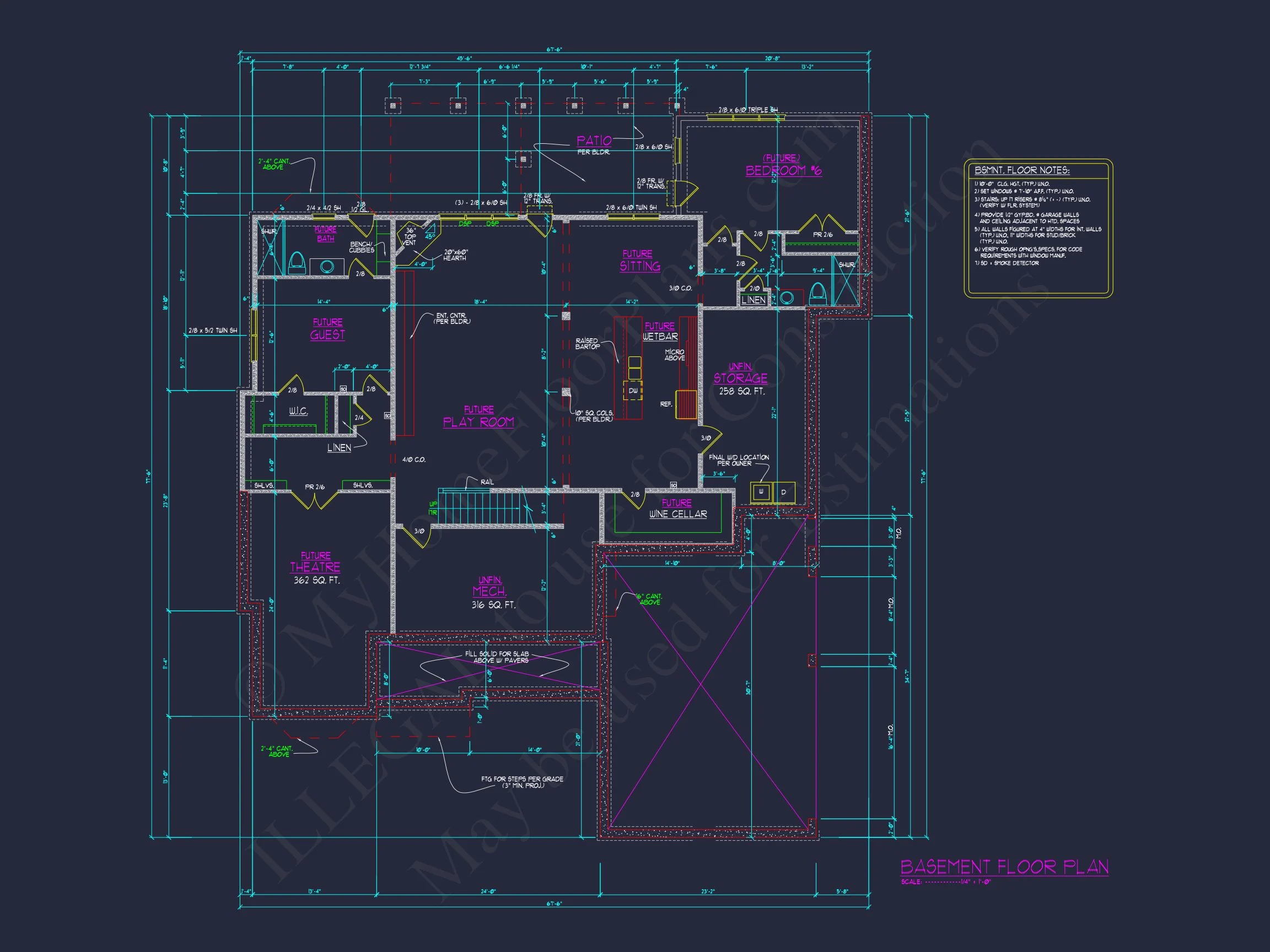 house Blueprint CAD Floor Plan with Architectural Designs