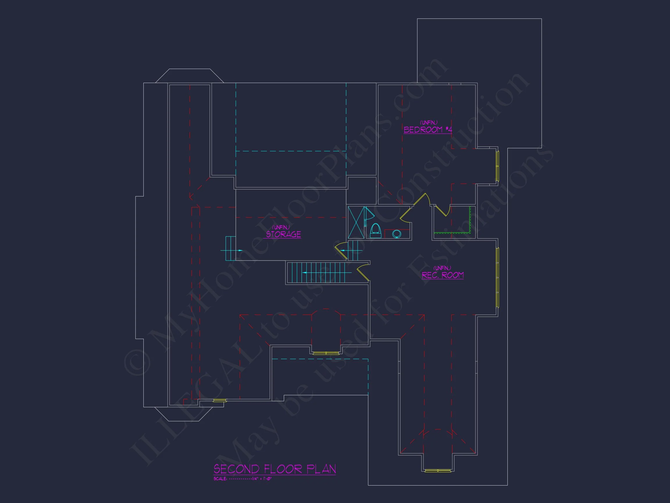 house Blueprint CAD Floor Plan with Architectural Designs
