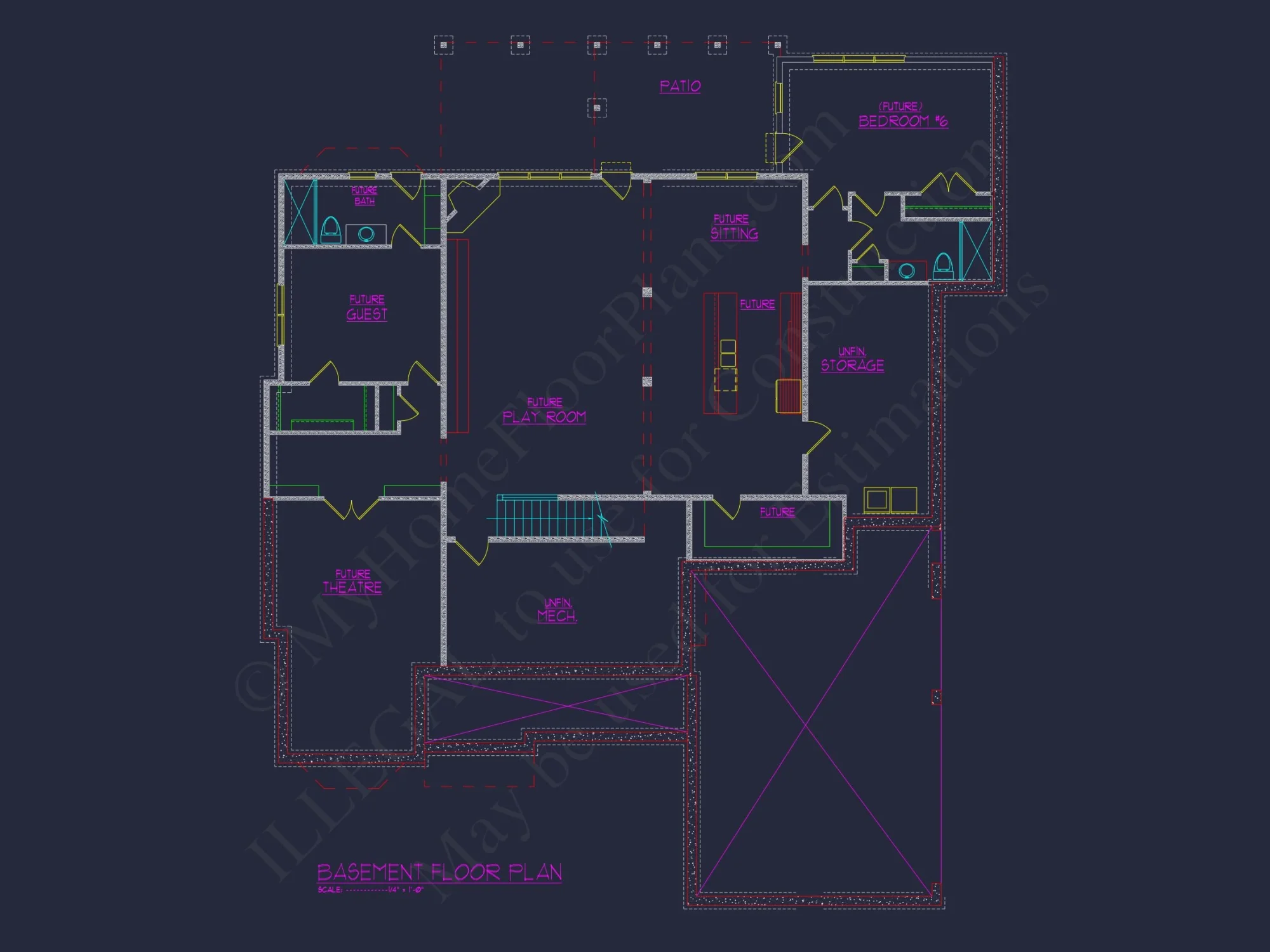house Blueprint CAD Floor Plan with Architectural Designs