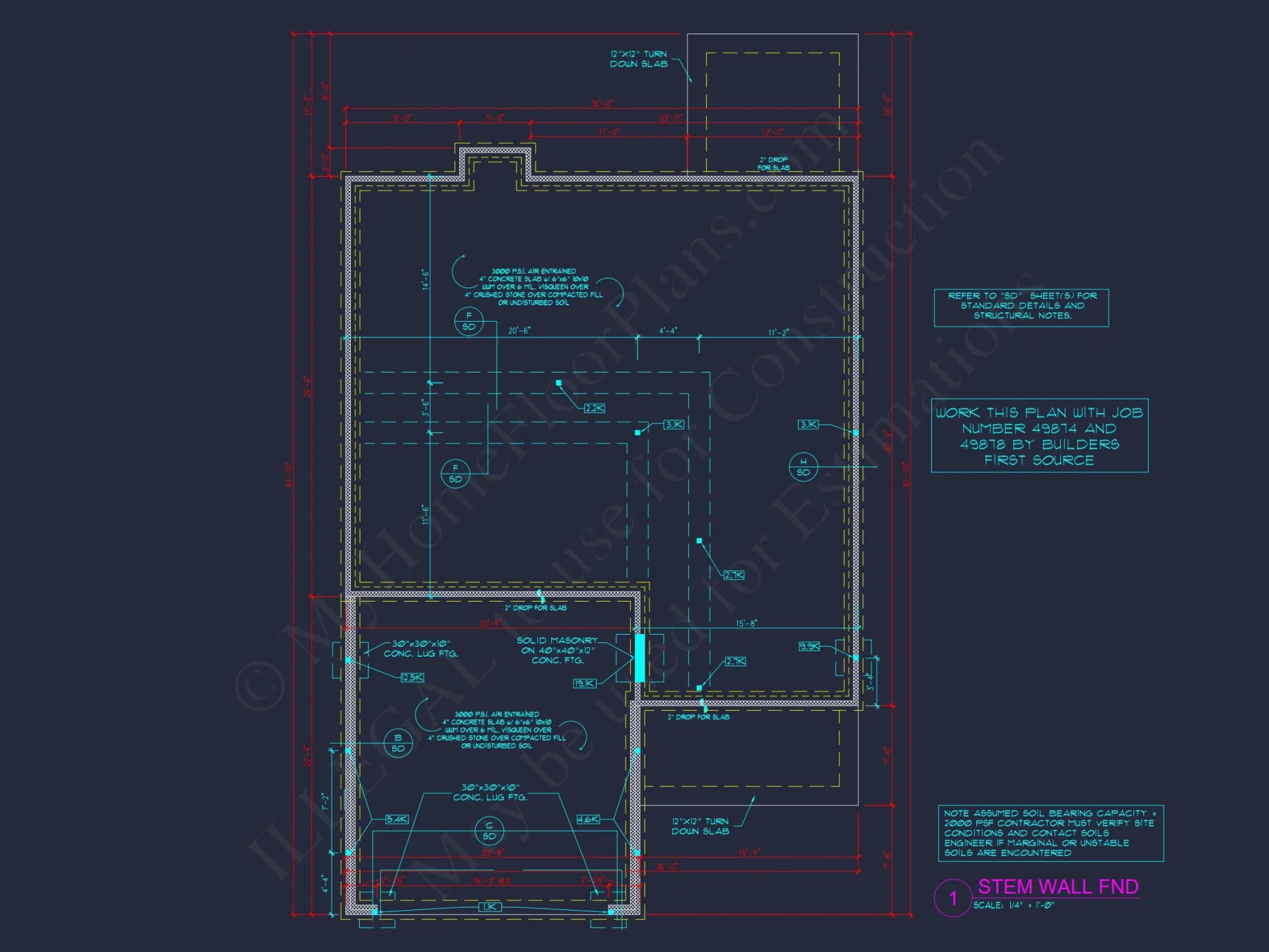 Modern house Design Blueprint: Spacious 2-Story Floor Plan