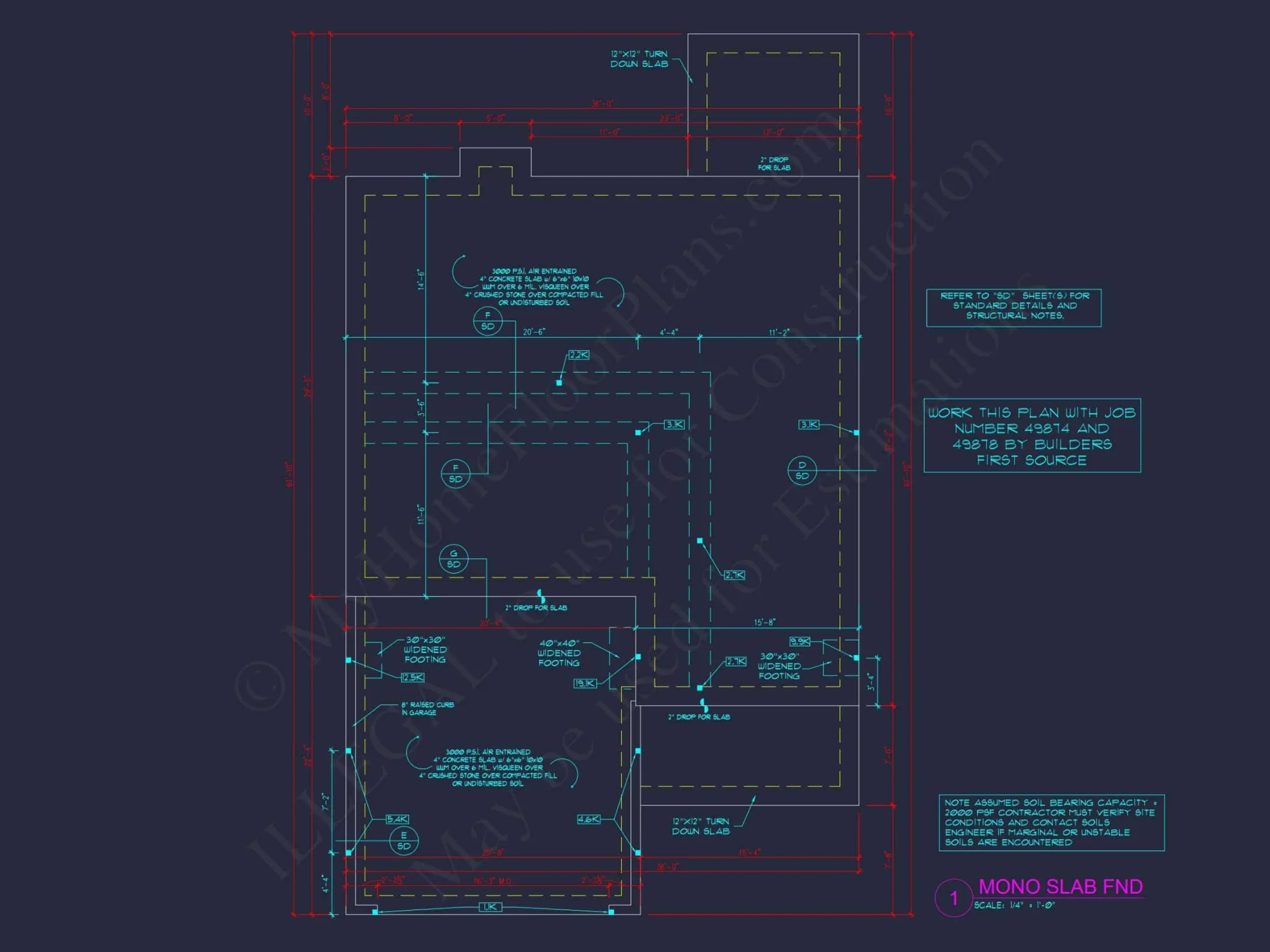Modern house Design Blueprint: Spacious 2-Story Floor Plan