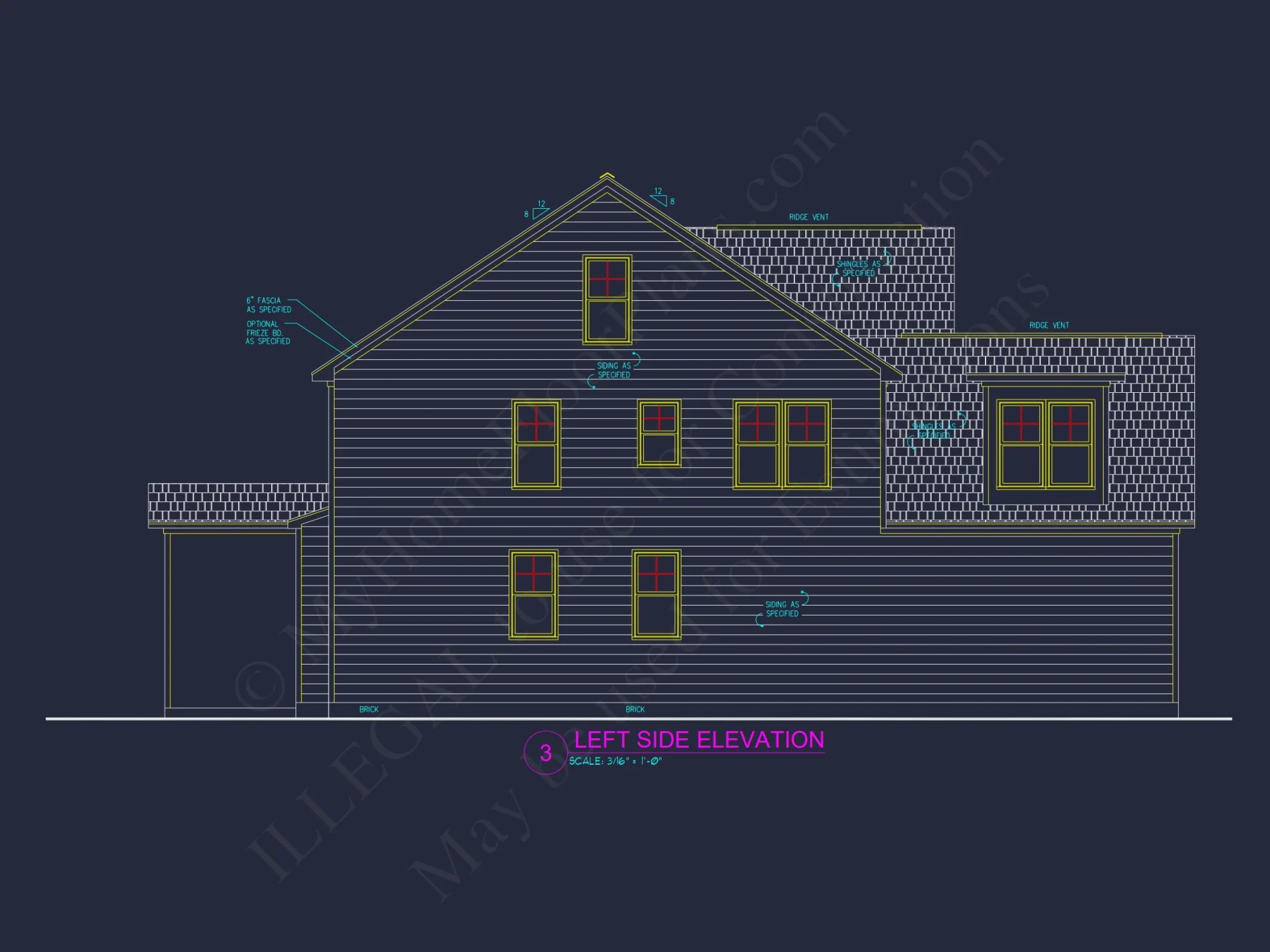 Modern house Design Blueprint: Spacious 2-Story Floor Plan