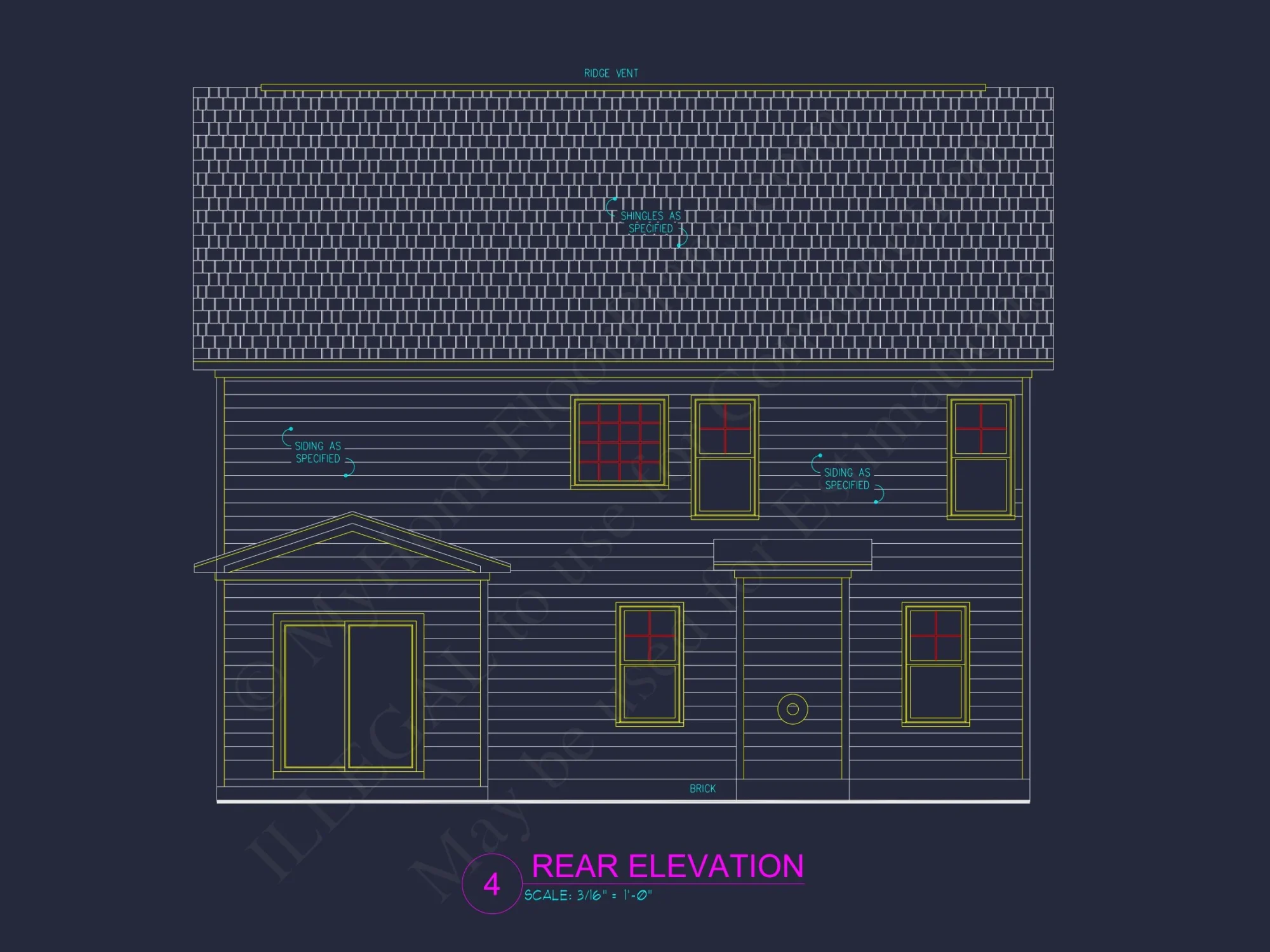 Modern house Design Blueprint: Spacious 2-Story Floor Plan