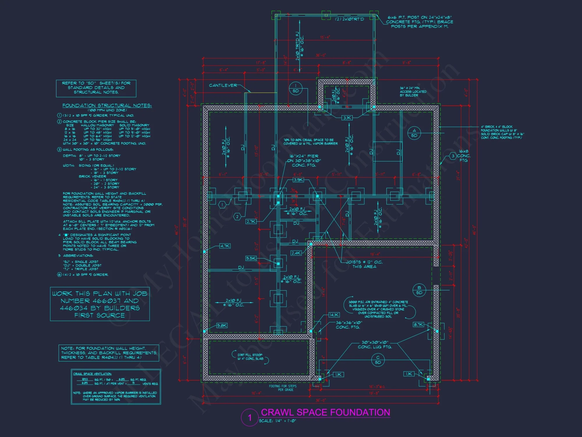 Modern Colonial Floor Plan With 4 Bedrooms & CAD Designs
